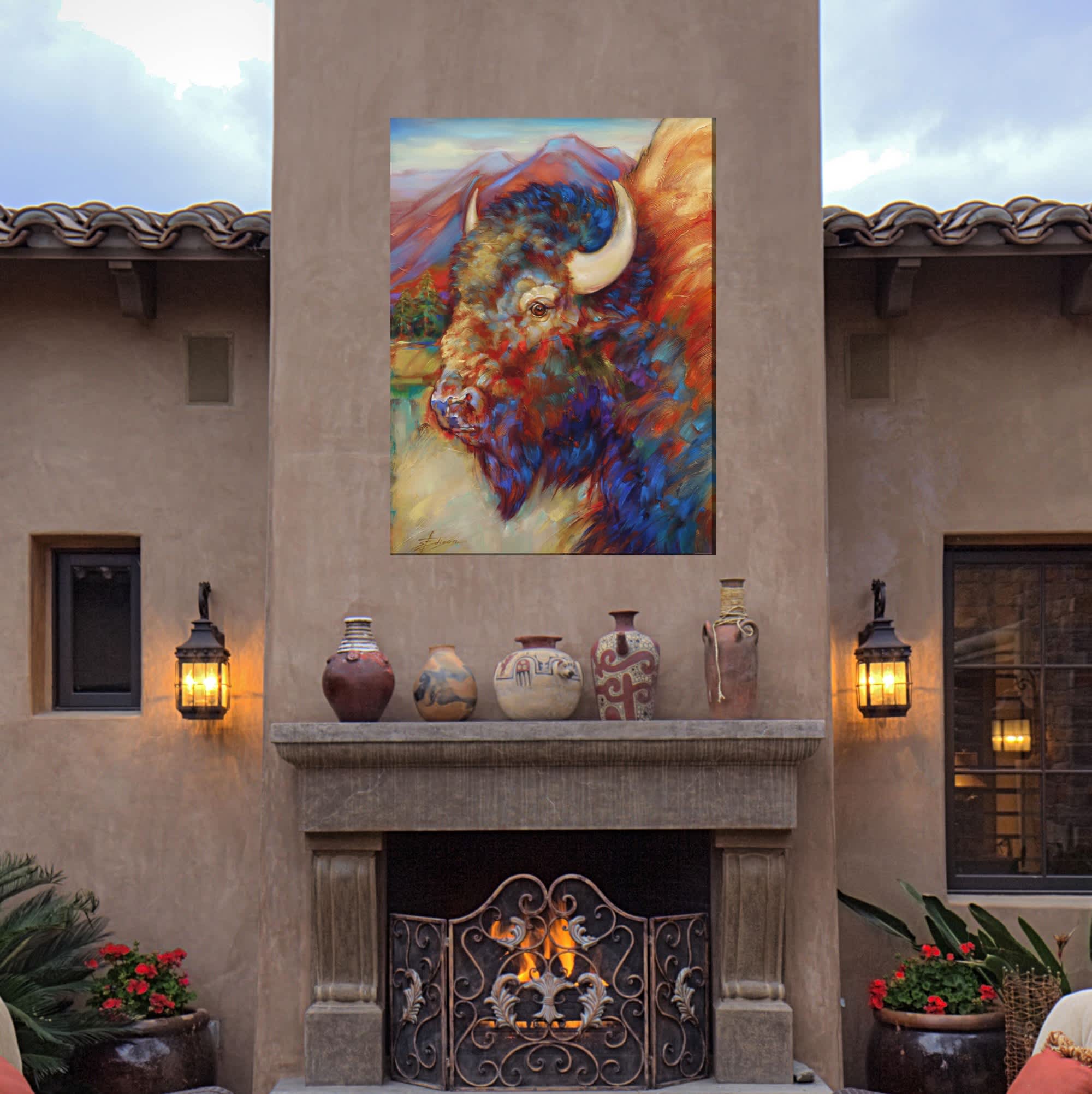 Bulls Eye All Weather Outdoor Art - Image 2
