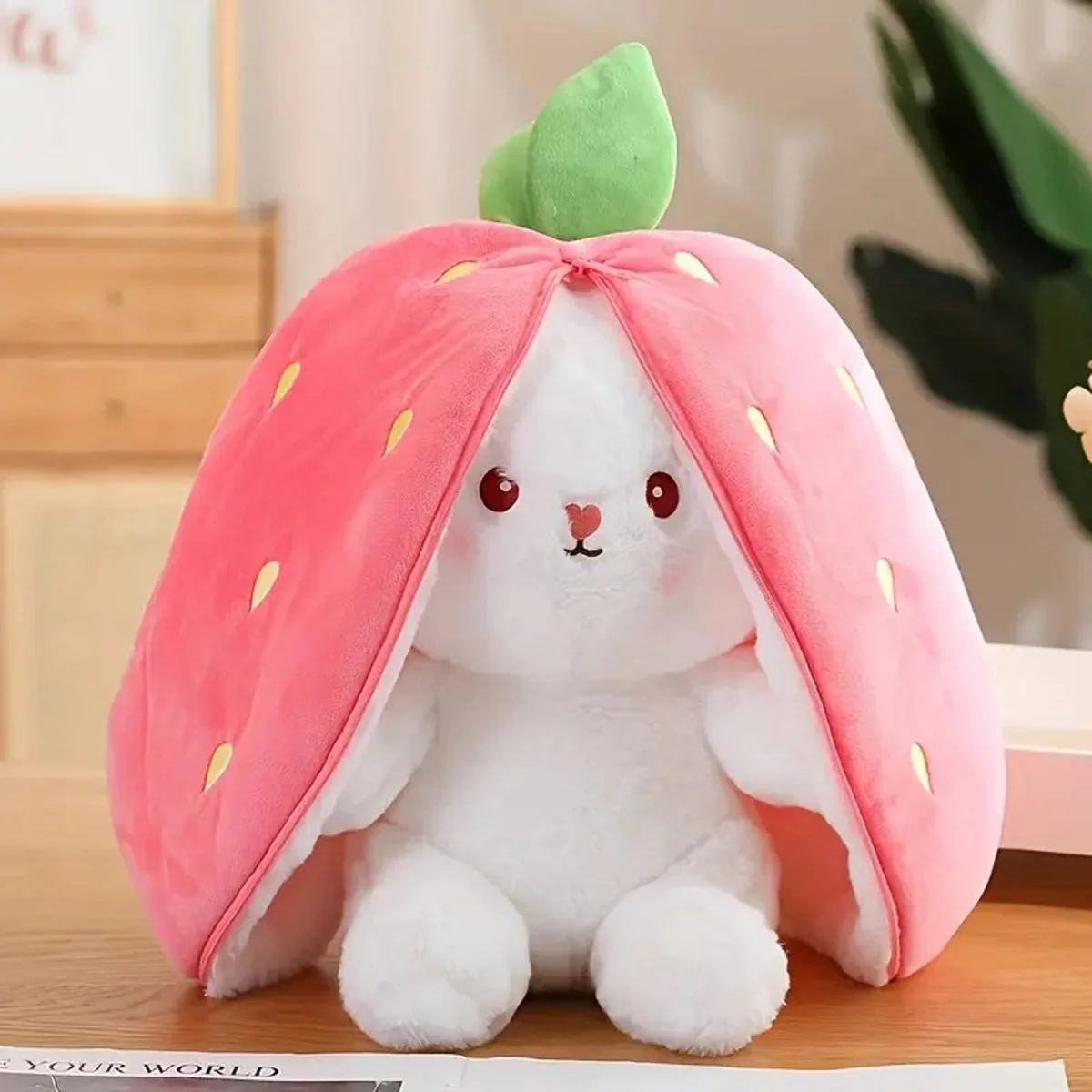 Bunny Plush with Strawberry or Carrot Design – Sweet Toy for Kids - Image 12