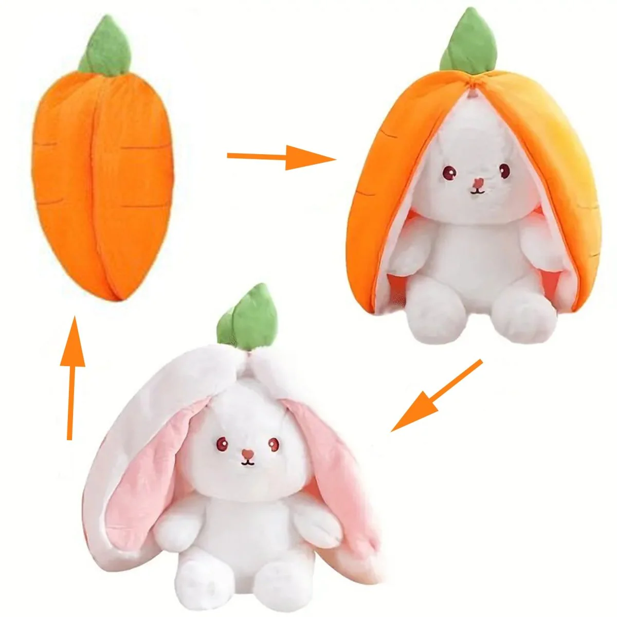 Bunny Plush with Strawberry or Carrot Design – Sweet Toy for Kids - Image 16