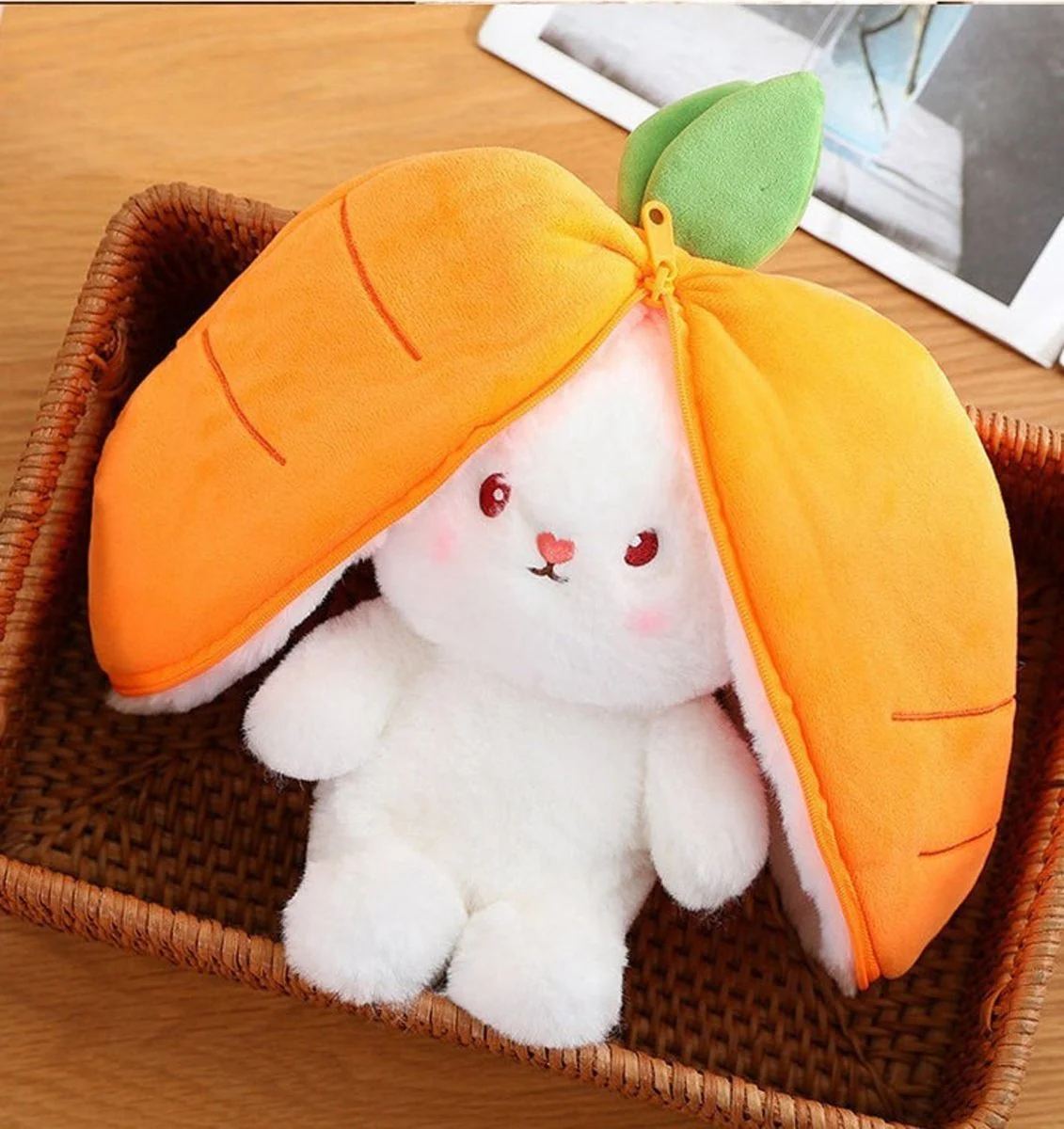 Bunny Plush with Strawberry or Carrot Design – Sweet Toy for Kids - Image 18