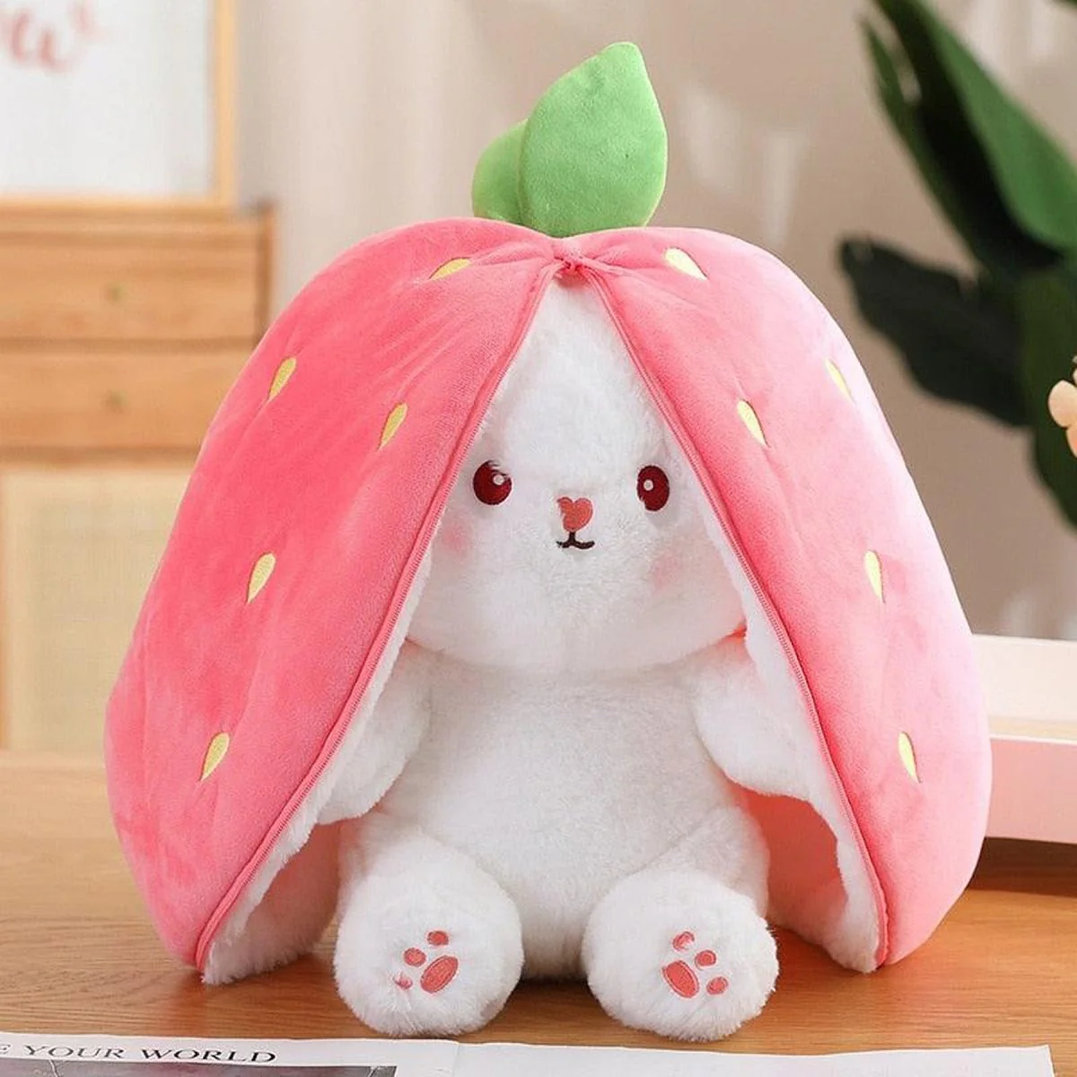 Bunny Plush with Strawberry or Carrot Design – Sweet Toy for Kids - Image 21