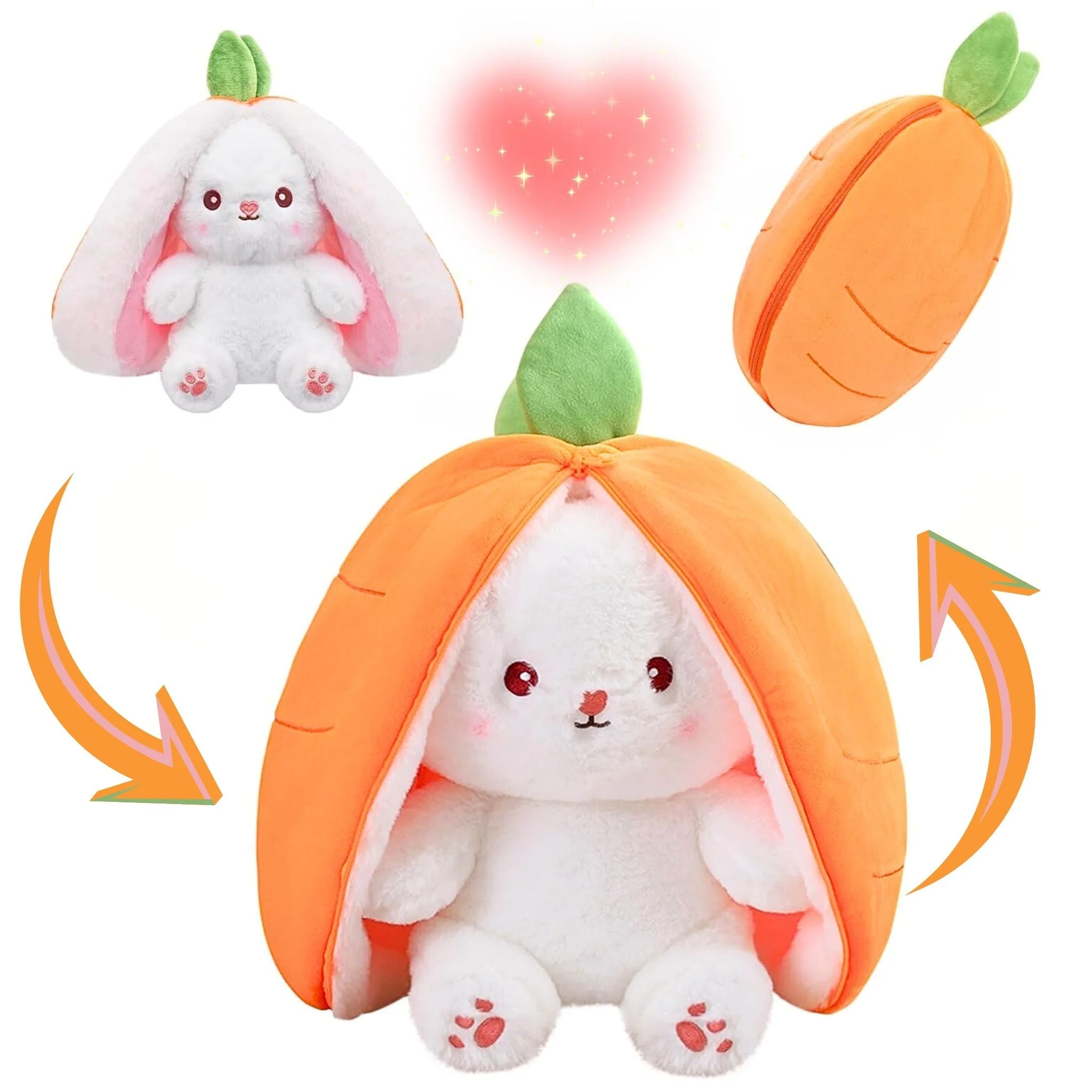 Bunny Plush with Strawberry or Carrot Design – Sweet Toy for Kids - Image 23