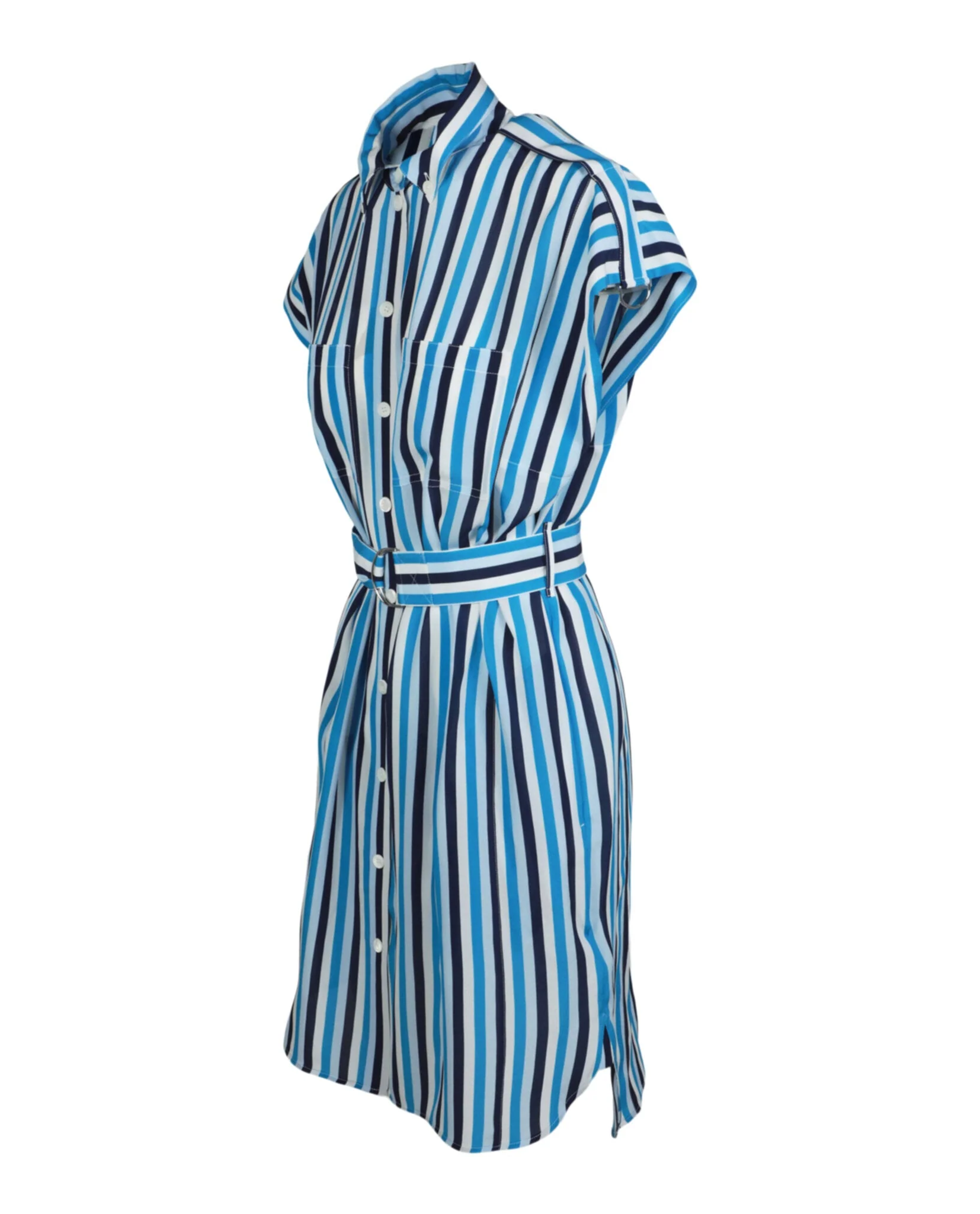 Burberry Nella Striped Shirt Dress - Image 4