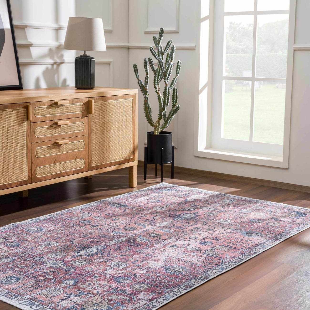 Burgundy Holi-2303 Washable Area Rug - Image 3