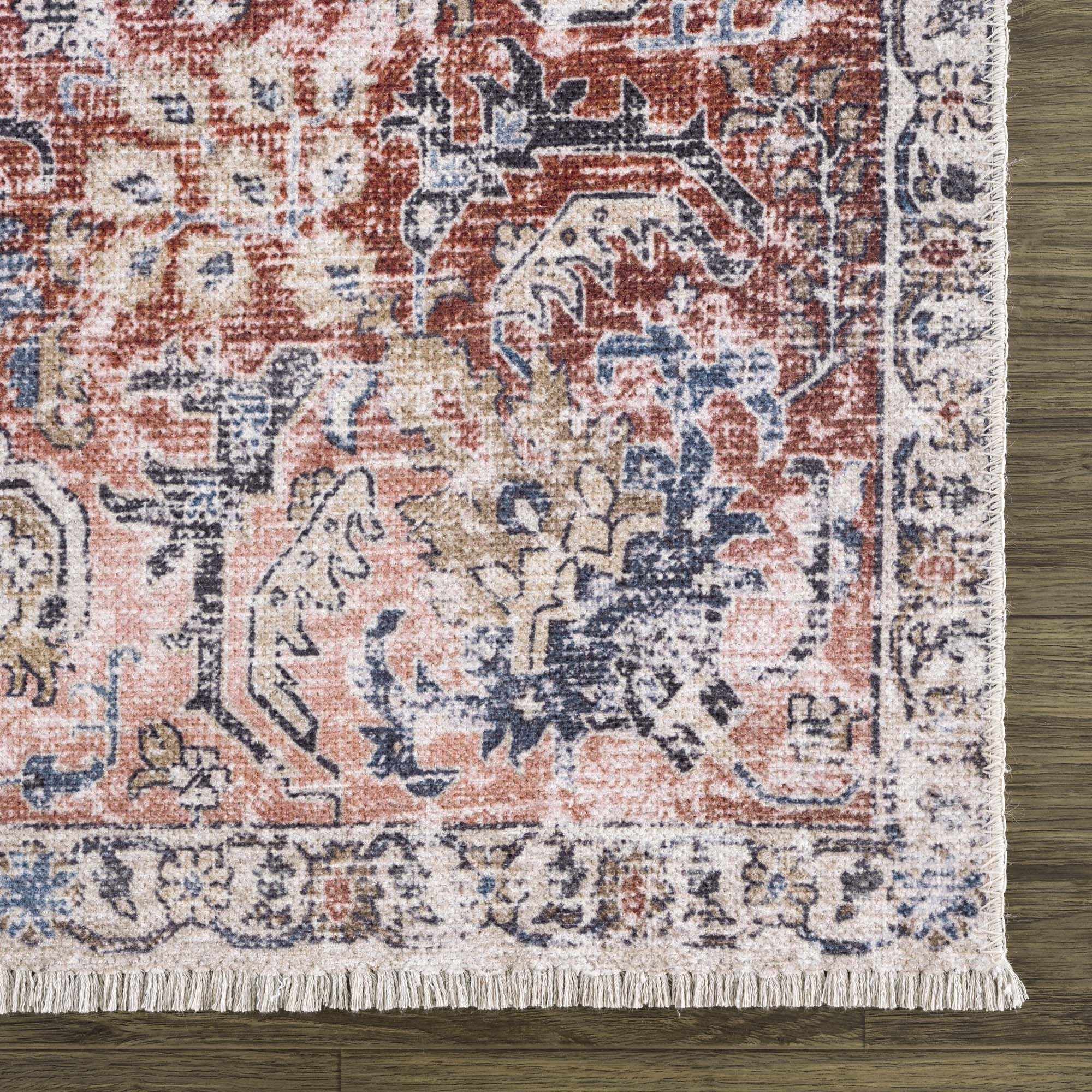 Burgundy Holi-2303 Washable Area Rug - Image 9