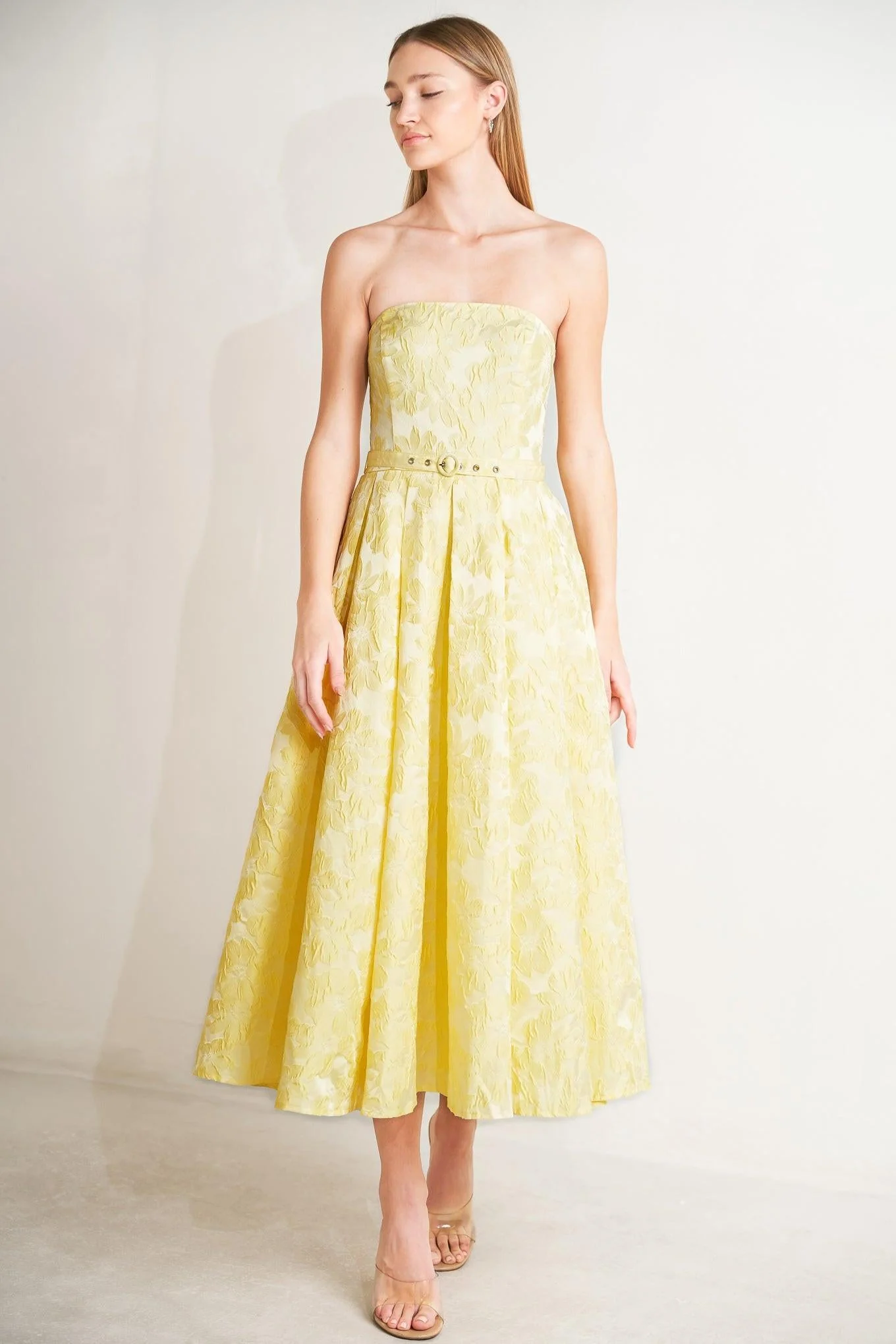 Buttercup Bloom Woven Midi Dress - Image 4