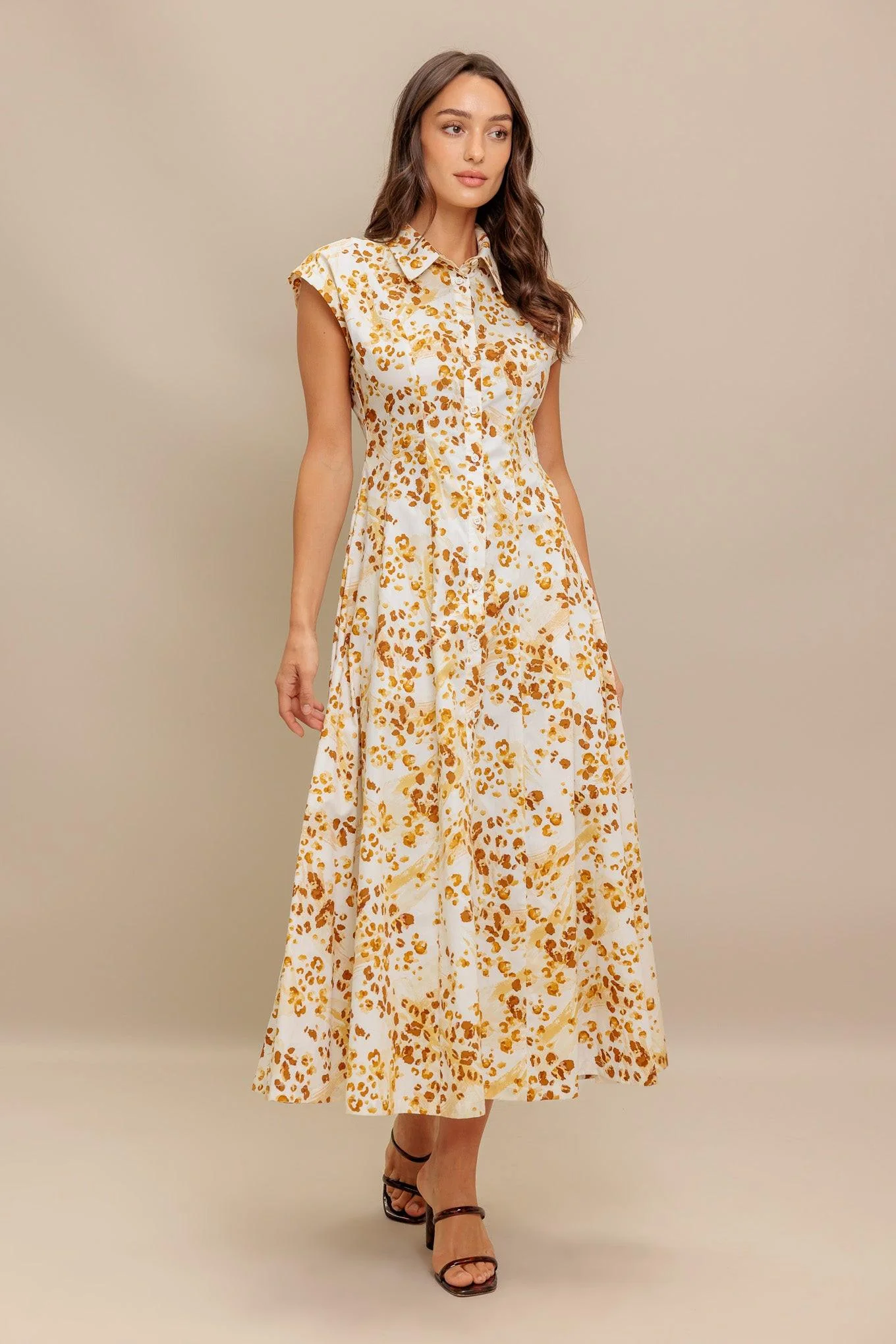 Buttercup Kiss Woven Midi Dress