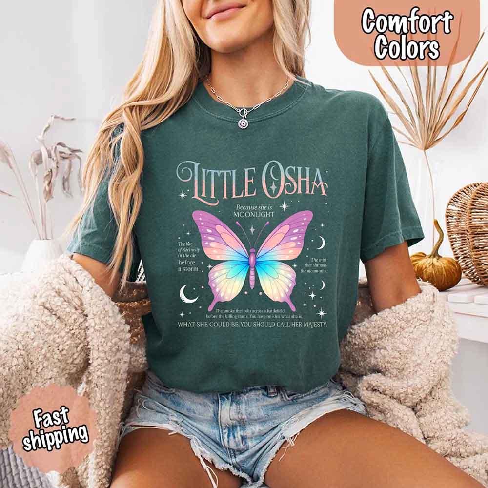 Butterfly Dreamscape Comfort Colors T-Shirt – Soft Aesthetic Tee for Women - Image 13