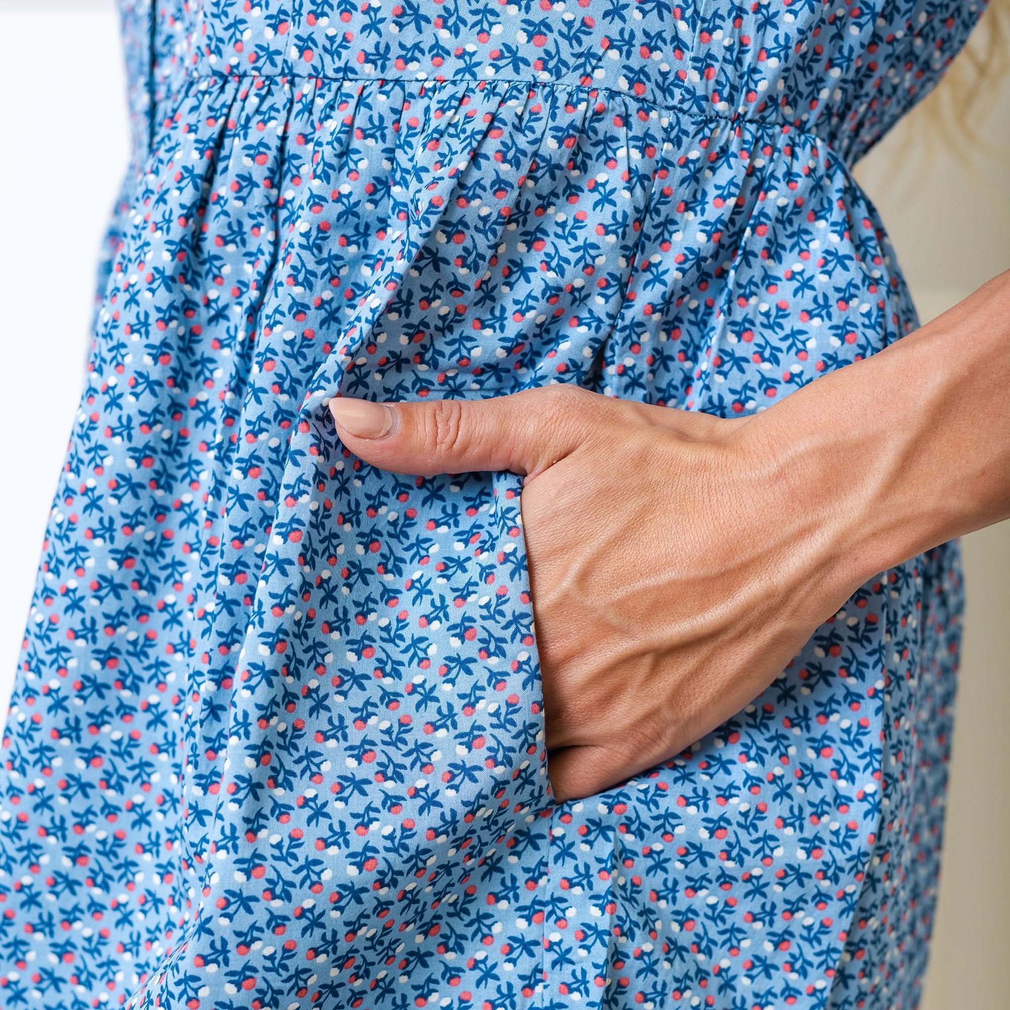 Button Front Organic Shirt Dress - Image 3