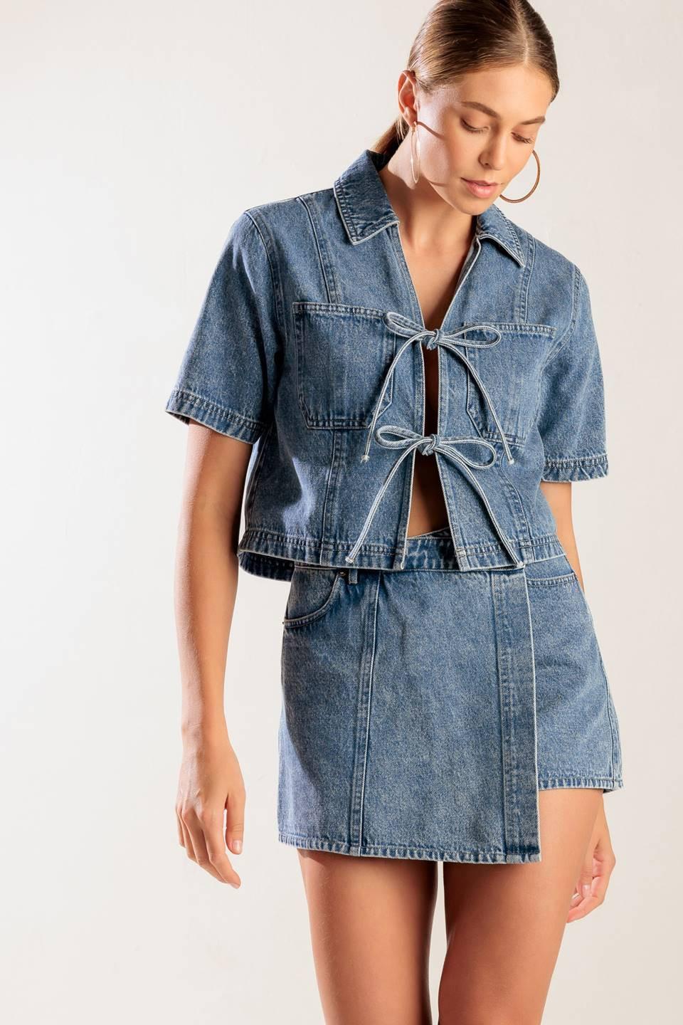 By Chance Denim Skort - Image 6