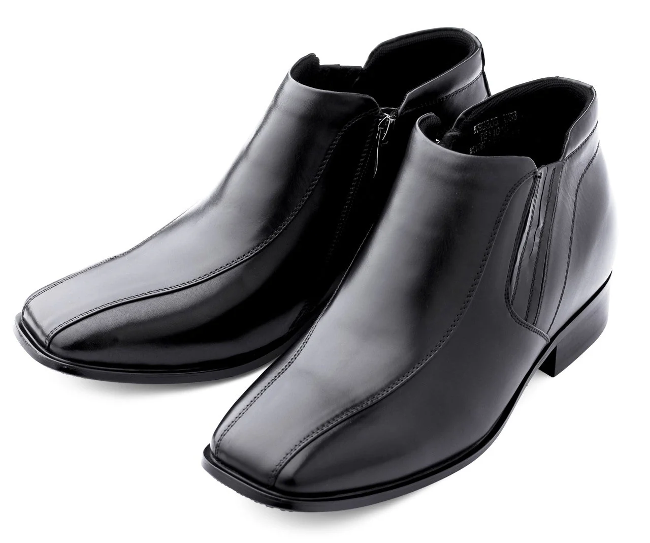 CALDEN - K99805 - 3.2 Inches Taller (Black) Zipper Boots - Image 3
