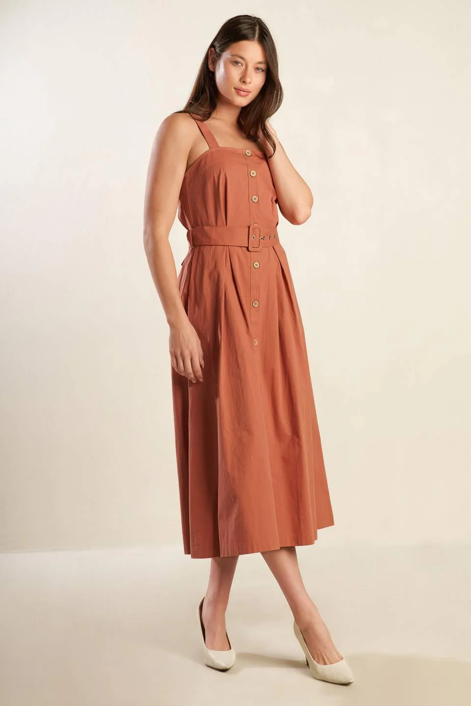 California Dreaming Woven Midi Dress - Image 18