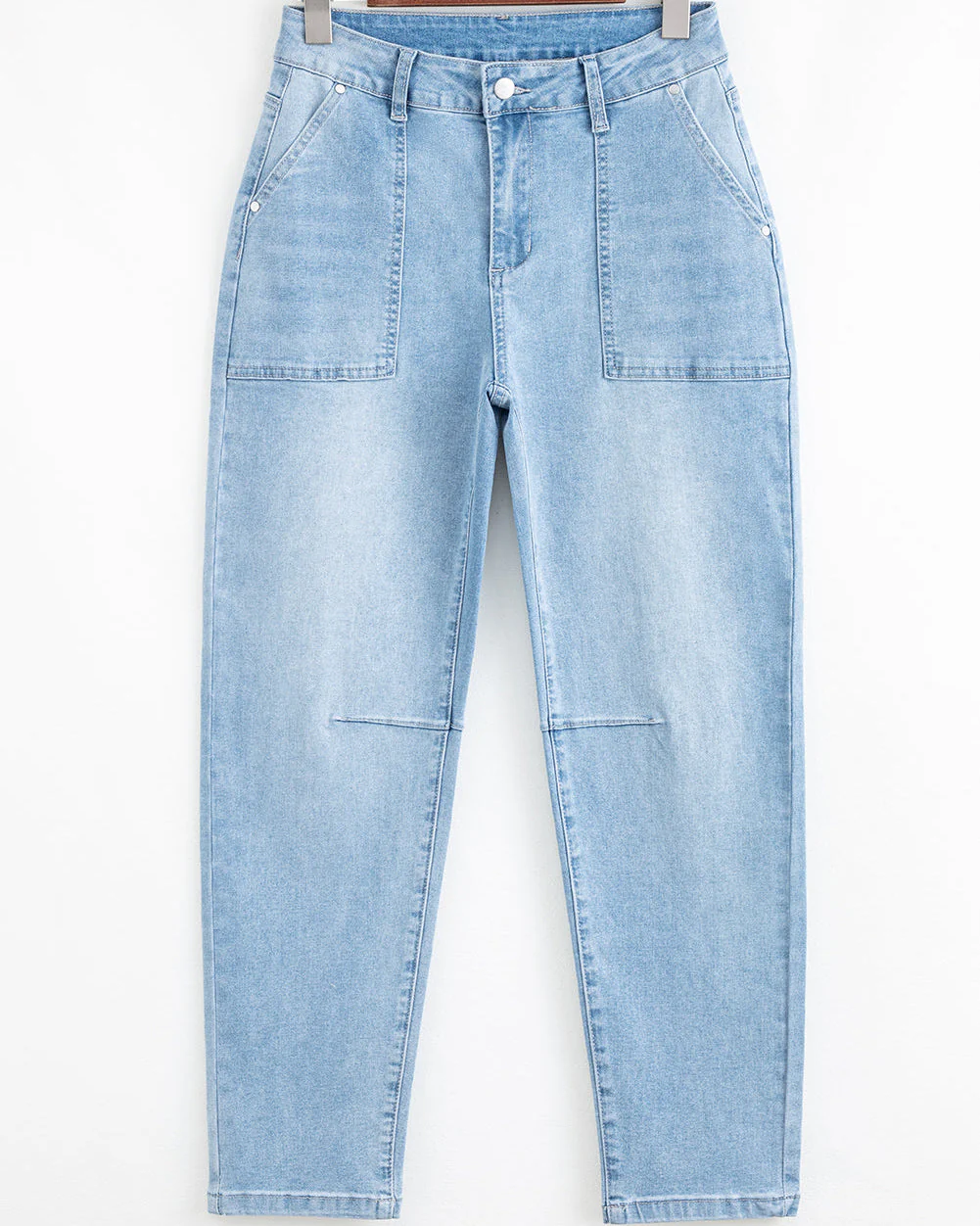 Calla High Rise Relaxed Patch Pocket Jeans - Image 3