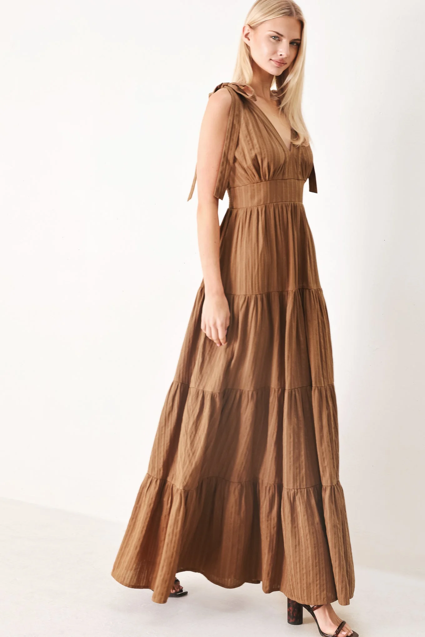 Calm Beauty Woven Maxi Dress - Image 6