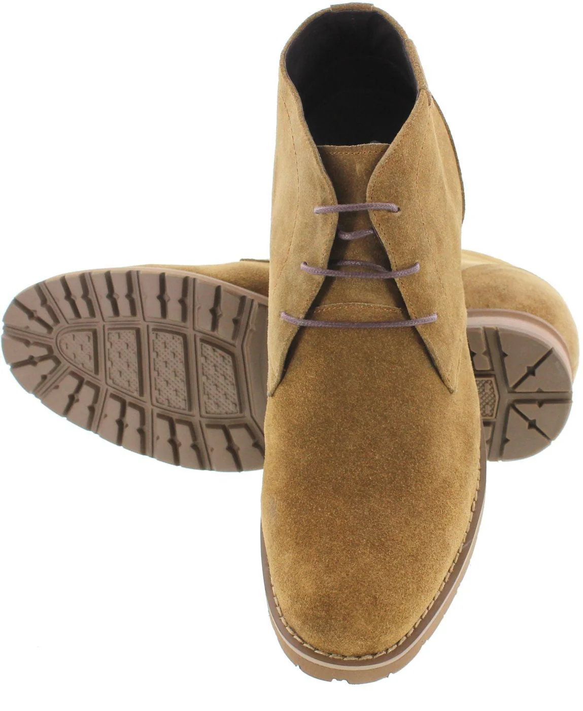 CALTO Brown Nubuck Leather Dress Boots - Three Inches - T65561 - Image 4