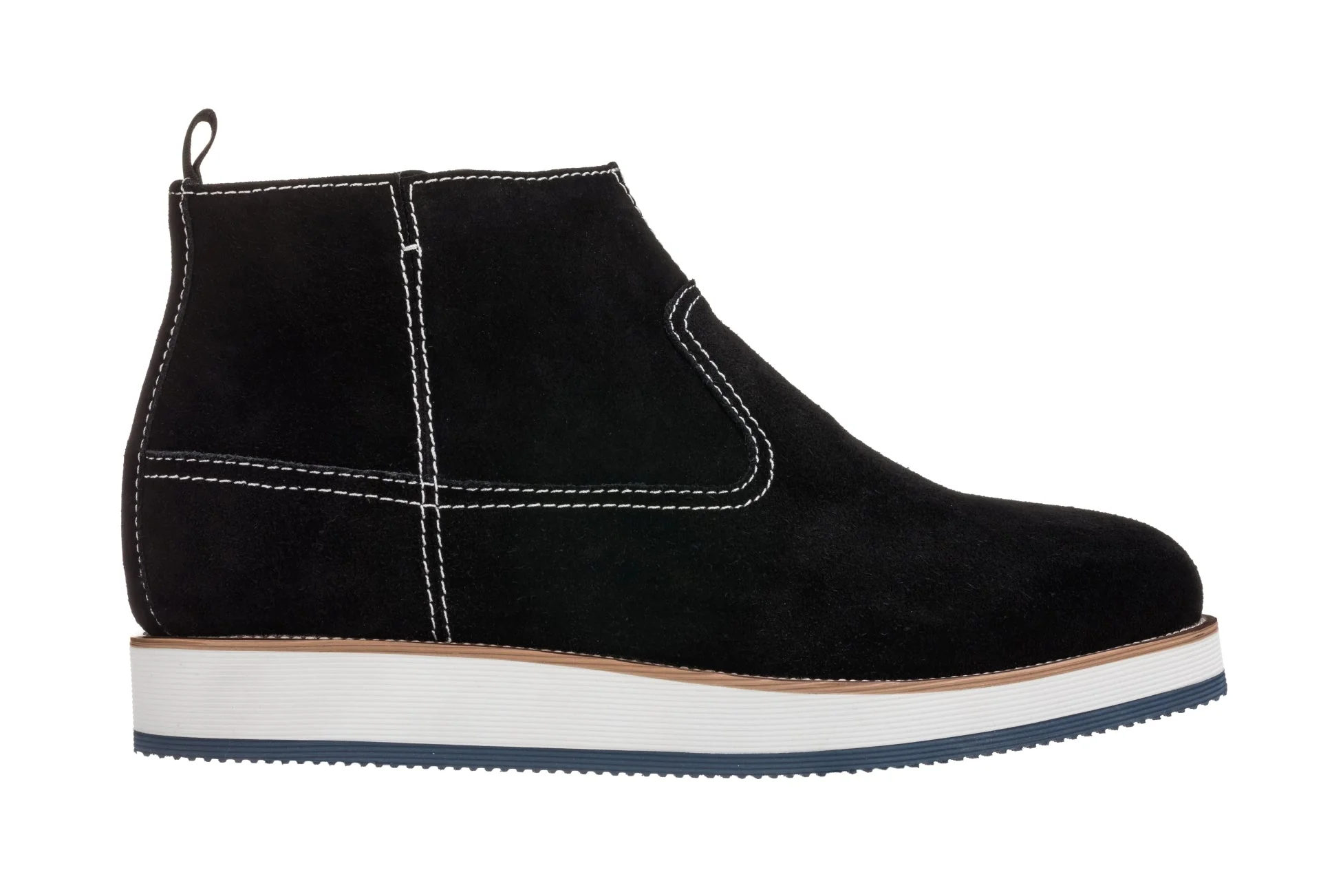 CALTO - Y30021 - 3 Inches Taller (Nubuck Black) - Zipper Boots - Image 2