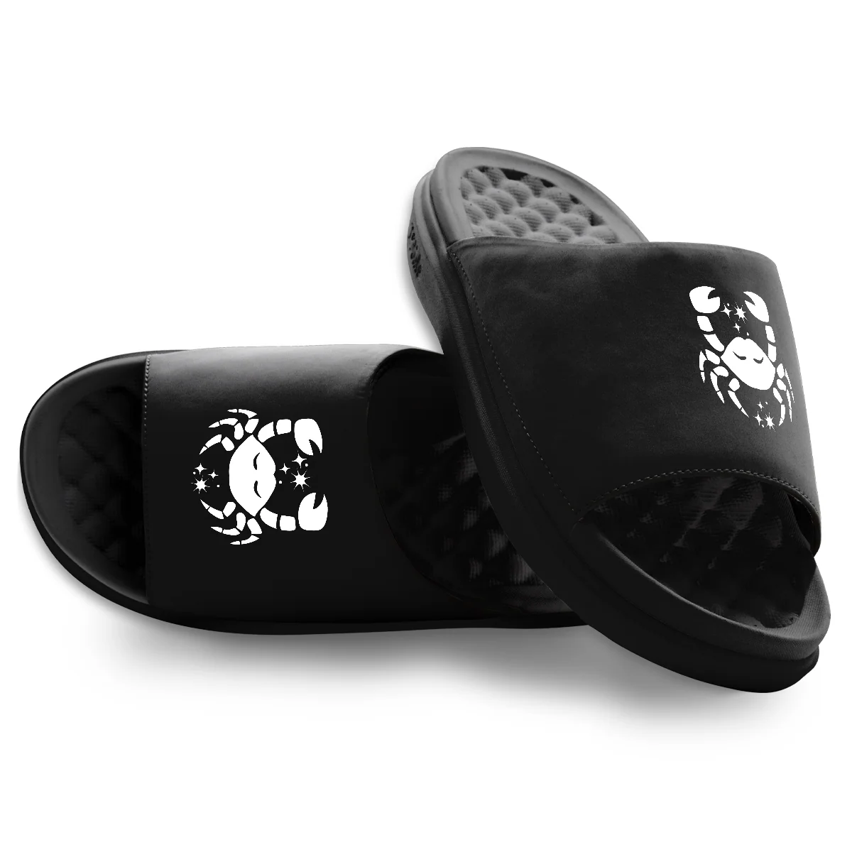 Cancer Zodiac Symbols Motive Slide Sandals