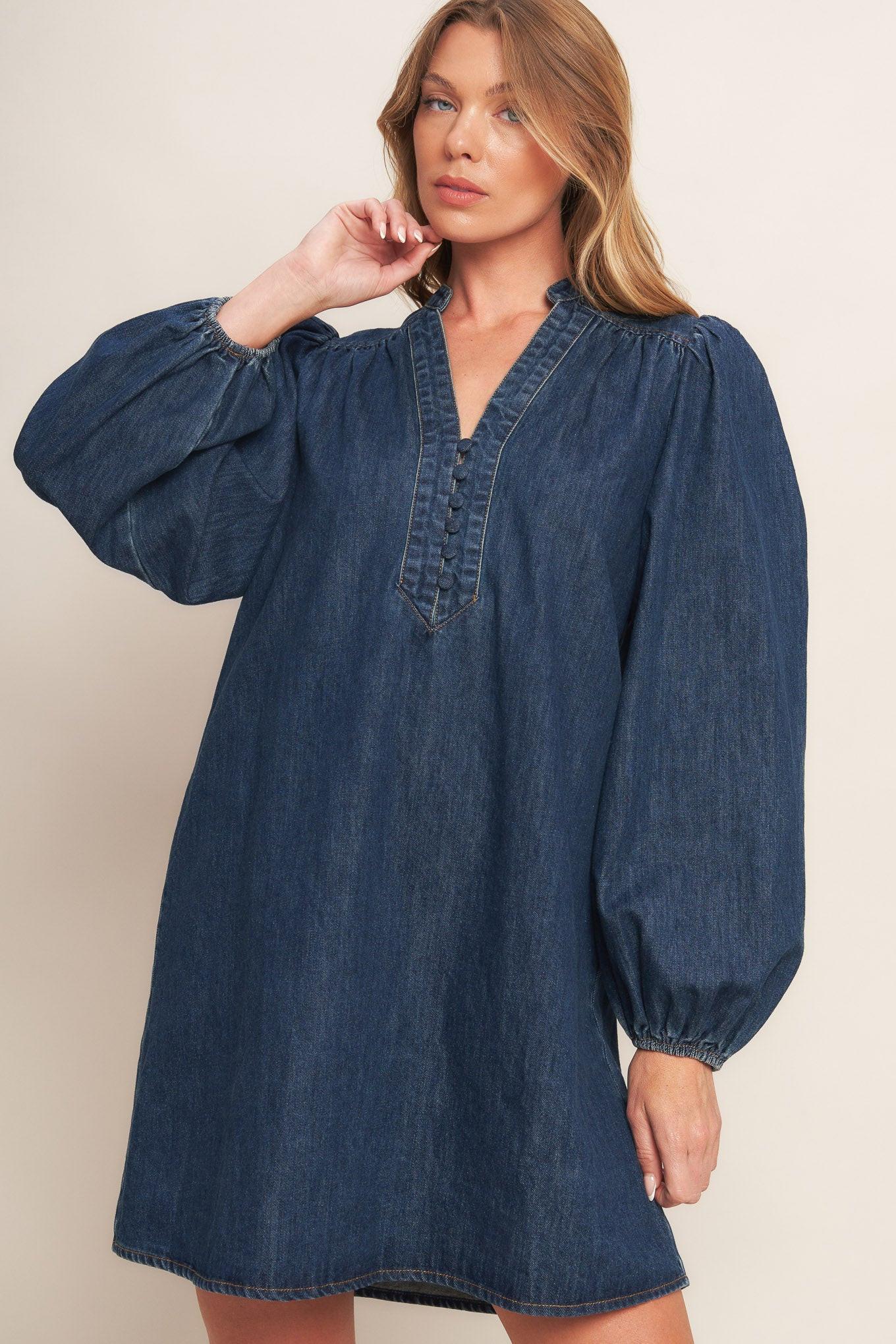Canyon Breeze Denim Mini Dress - Image 4