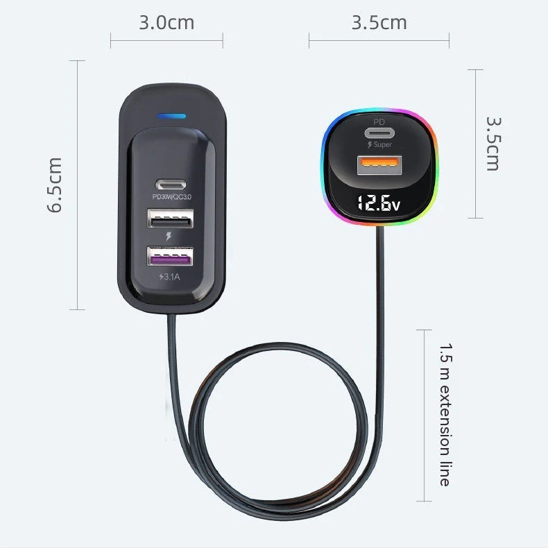 Car Charger Super Fast Charge Multi-function - Image 5