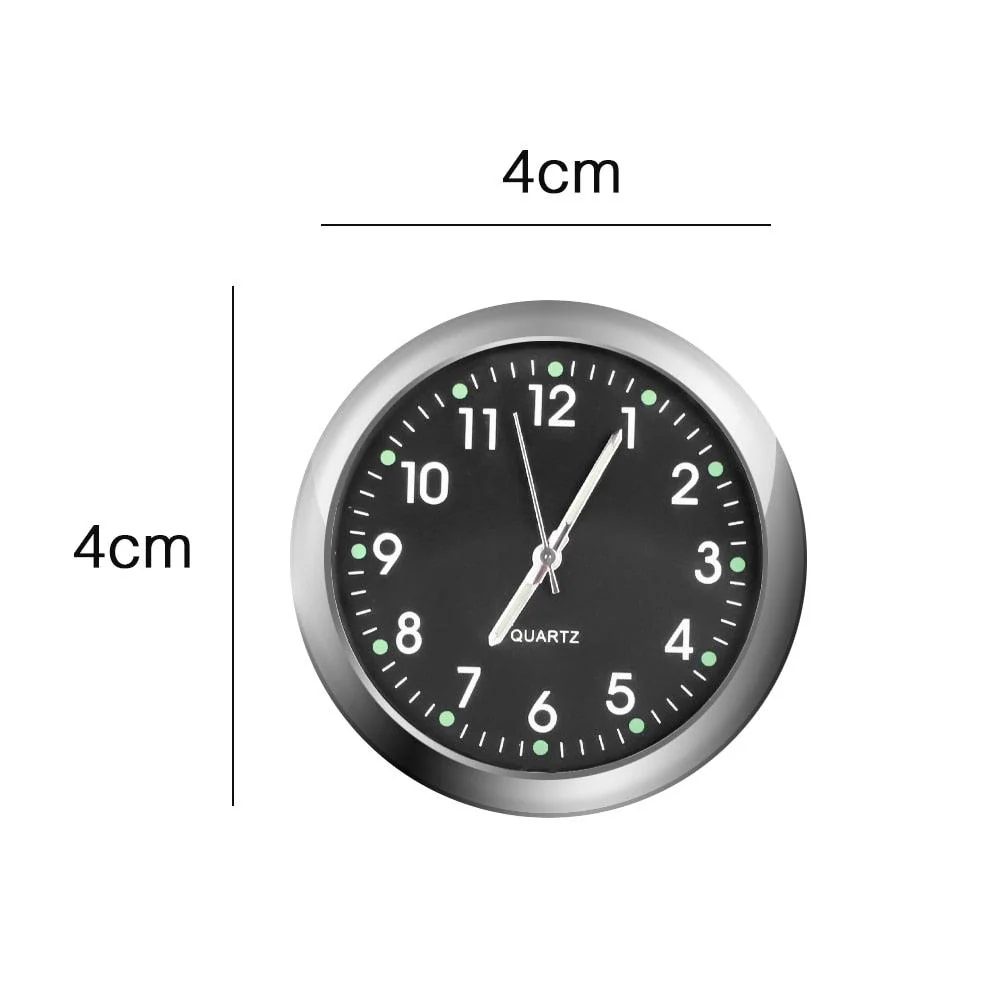 Car Clock Luminous Mini Automobiles Internal Stick-On Digital Watch  Stick on Dashboard Car Clock Mini Tiny Small Luminous Car Vent Clocks Watch for Dashboard Boat Bike Home Mechanics Quartz Clocks Auto Ornament Car Accessories Gifts - Image 5