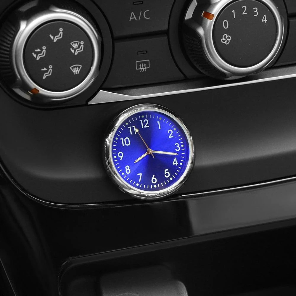 Car Clock Luminous Mini Automobiles Internal Stick-On Luminous Quartz Analog Watch Universal Pocket Mini Stick-On Clock for Car Boat Bike Home Digital Watch Mechanics Quartz Clocks Auto Ornament Car Accessories Gifts - Image 12