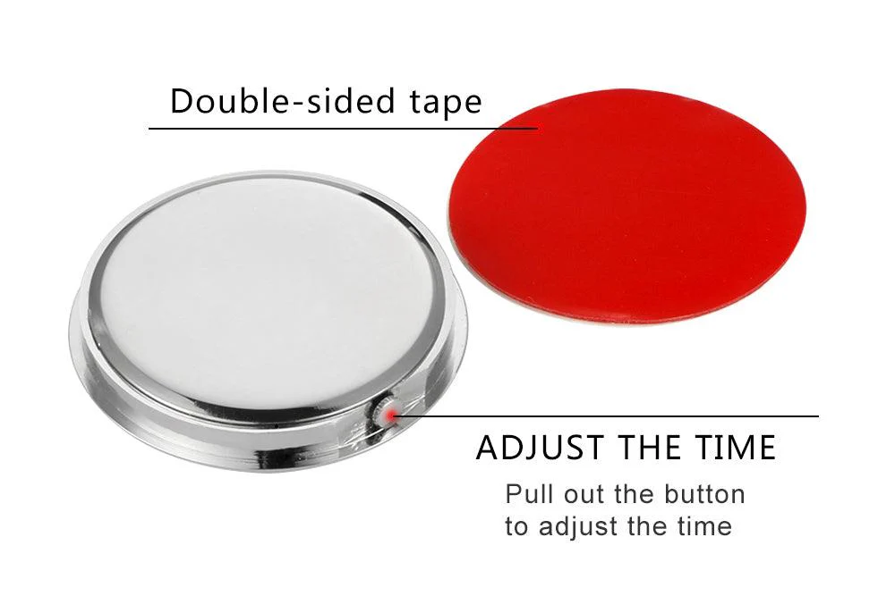 Car Clock Luminous Mini Automobiles Internal Stick-On Luminous Quartz Analog Watch Universal Pocket Mini Stick-On Clock for Car Boat Bike Home Digital Watch Mechanics Quartz Clocks Auto Ornament Car Accessories Gifts - Image 15