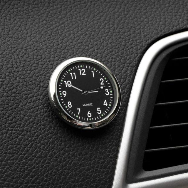Car Clock Luminous Mini Automobiles Internal Stick-On Luminous Quartz Analog Watch Universal Pocket Mini Stick-On Clock for Car Boat Bike Home Digital Watch Mechanics Quartz Clocks Auto Ornament Car Accessories Gifts - Image 3
