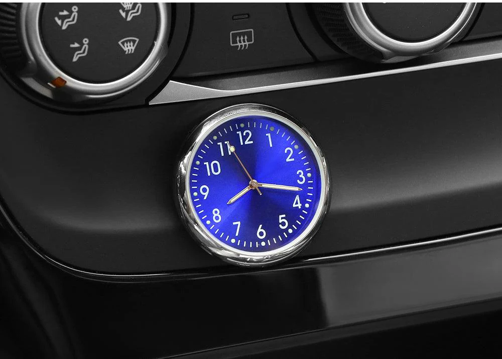 Car Clock Luminous Mini Automobiles Internal Stick-On Luminous Quartz Analog Watch Universal Pocket Mini Stick-On Clock for Car Boat Bike Home Digital Watch Mechanics Quartz Clocks Auto Ornament Car Accessories Gifts - Image 8