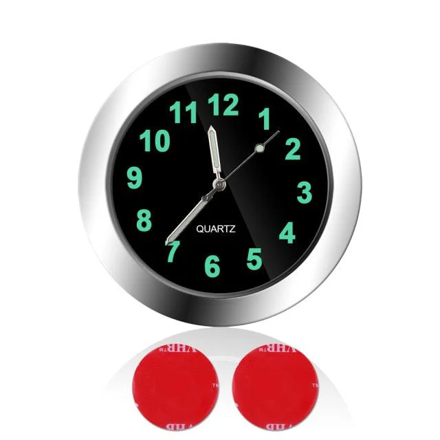 Car Clock Ornament Auto Watch Decoration Automobiles  Car Dashboard Clock Cars Air Vent Clip Quartz Clocks Mini Luminous Quartz Analog Watch Universal Pocket Stick-On Clock Perfect Interior Dashboard Time Display Digital Pointer Clock In Car Accessories - Image 12