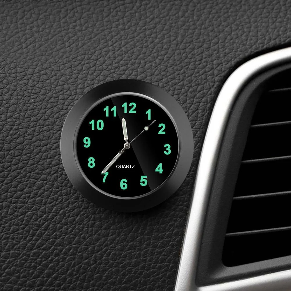Car Clock Ornament Auto Watch Decoration Automobiles  Car Dashboard Clock Cars Air Vent Clip Quartz Clocks Mini Luminous Quartz Analog Watch Universal Pocket Stick-On Clock Perfect Interior Dashboard Time Display Digital Pointer Clock In Car Accessories - Image 14