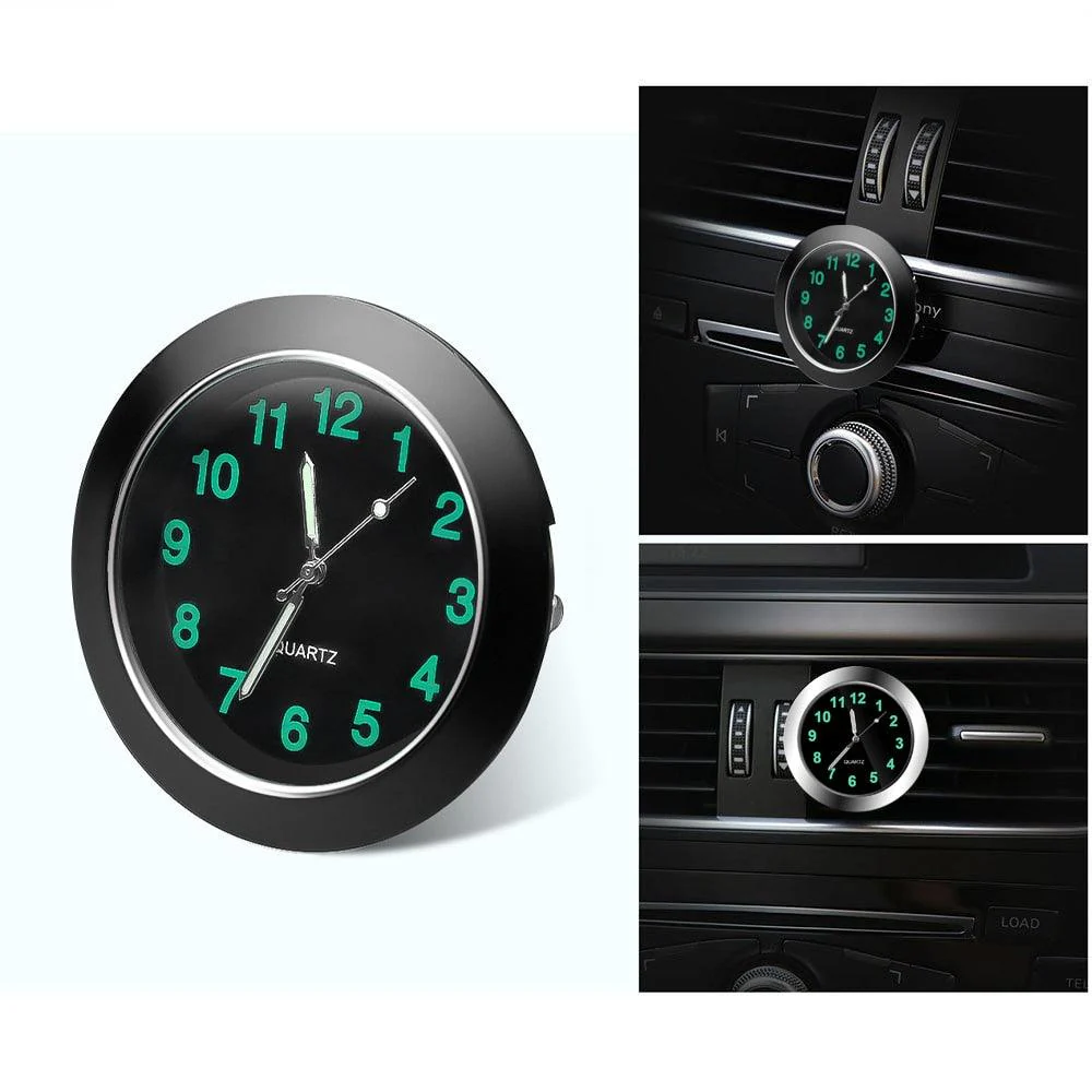 Car Clock Ornament Auto Watch Decoration Automobiles  Car Dashboard Clock Cars Air Vent Clip Quartz Clocks Mini Luminous Quartz Analog Watch Universal Pocket Stick-On Clock Perfect Interior Dashboard Time Display Digital Pointer Clock In Car Accessories - Image 5
