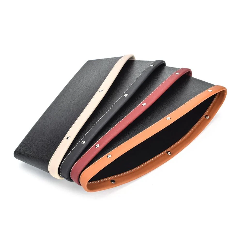 Car Organizer Storage Car Seat Slit Gap Pocket Multifunctional Driver Seat Catcher Cup Holder Car Accessories PU Leather Car Seat Gap Organizer Universal Fit Storage Pockets Adjust Set Car Seat Crevice Storage Box Helps Reduce Distracted Driving - Image 10