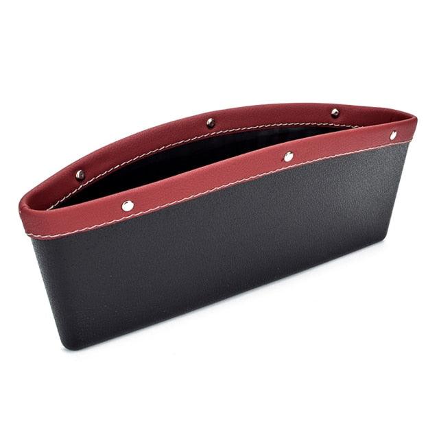 Car Organizer Storage Car Seat Slit Gap Pocket Multifunctional Driver Seat Catcher Cup Holder Car Accessories PU Leather Car Seat Gap Organizer Universal Fit Storage Pockets Adjust Set Car Seat Crevice Storage Box Helps Reduce Distracted Driving - Image 5