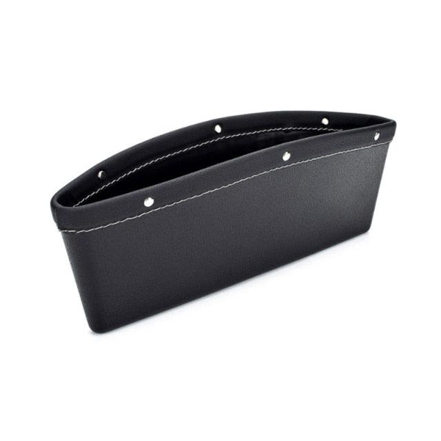 Car Seats Gap Bag Case Storage Bag PU Car Organizer Artificial Leather Pocket Slot Storage Pocket Cup Holder Car Accessories Car Seat Gap Organizer Universal Fit Storage Pockets Adjust Helps Reduce Distracted Driving & Holds Phone Money Cards Keys - Image 2