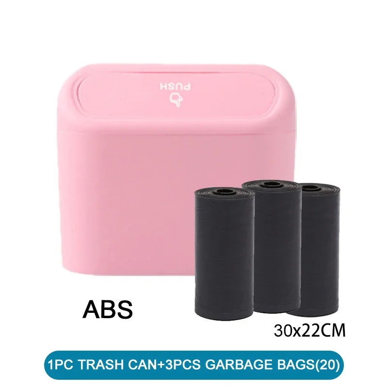 Car Trash Can (with Lid) Contains 60 (300) Garbage Bags, Small Car Trash Can, Leak-proof Mini Car Accessories - Image 12