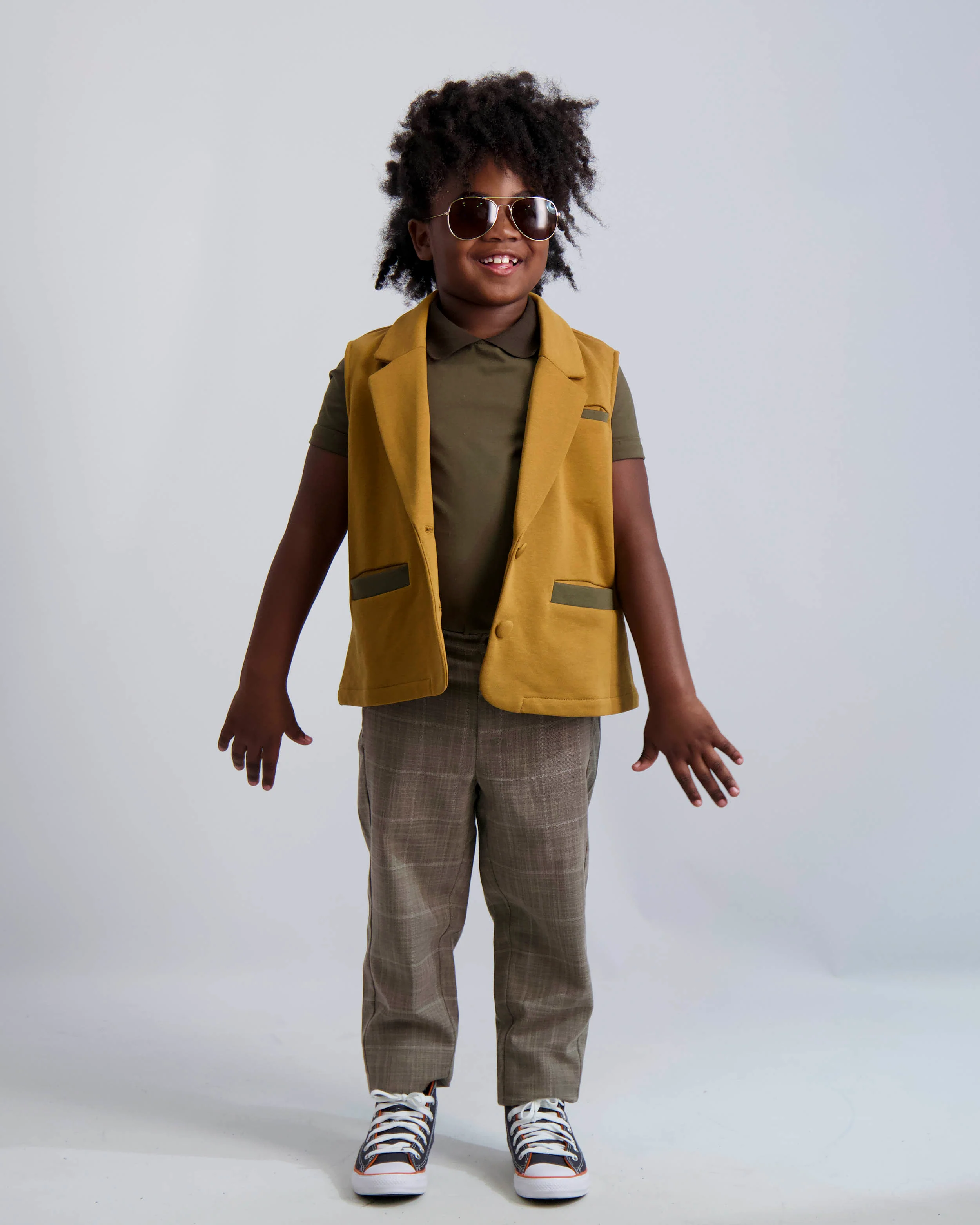 Caramel Knit Vest - Image 2