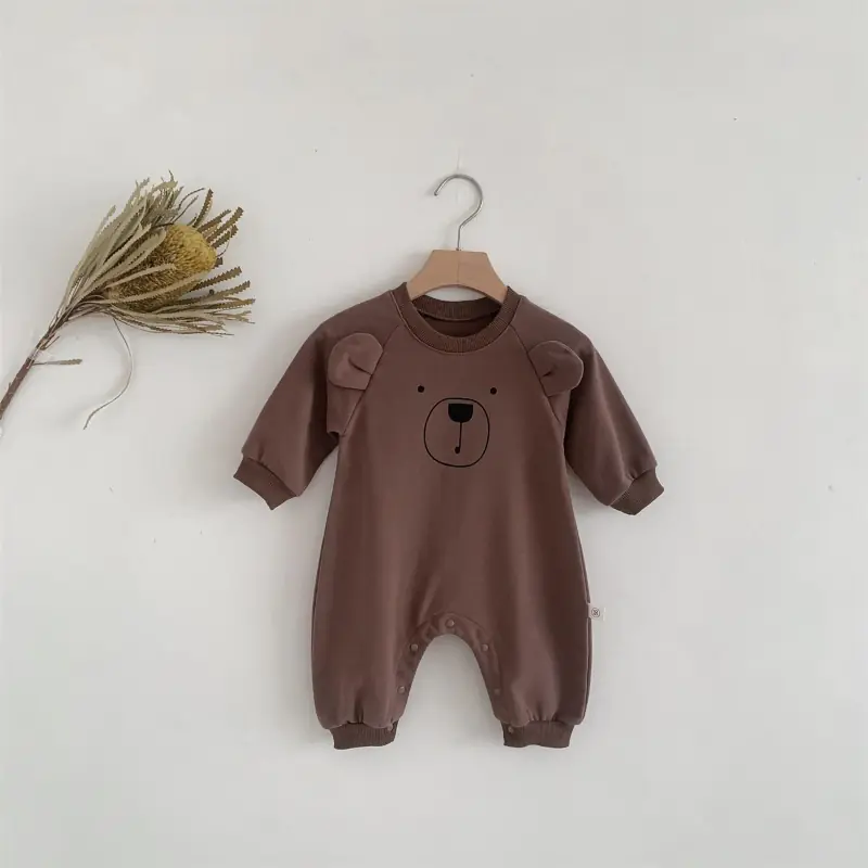 Cartoon Baby Rompers for Girls and Boys, Long Sleeve - Image 3