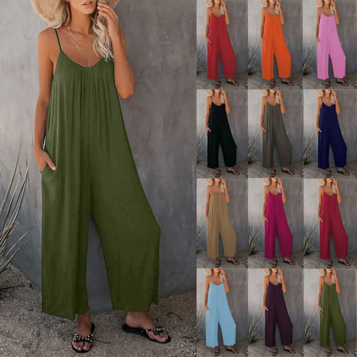 Casual Sleeveless Jumpsuit - Image 25