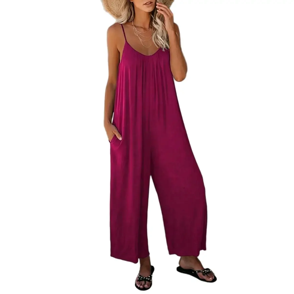 Casual Sleeveless Jumpsuit - Image 36