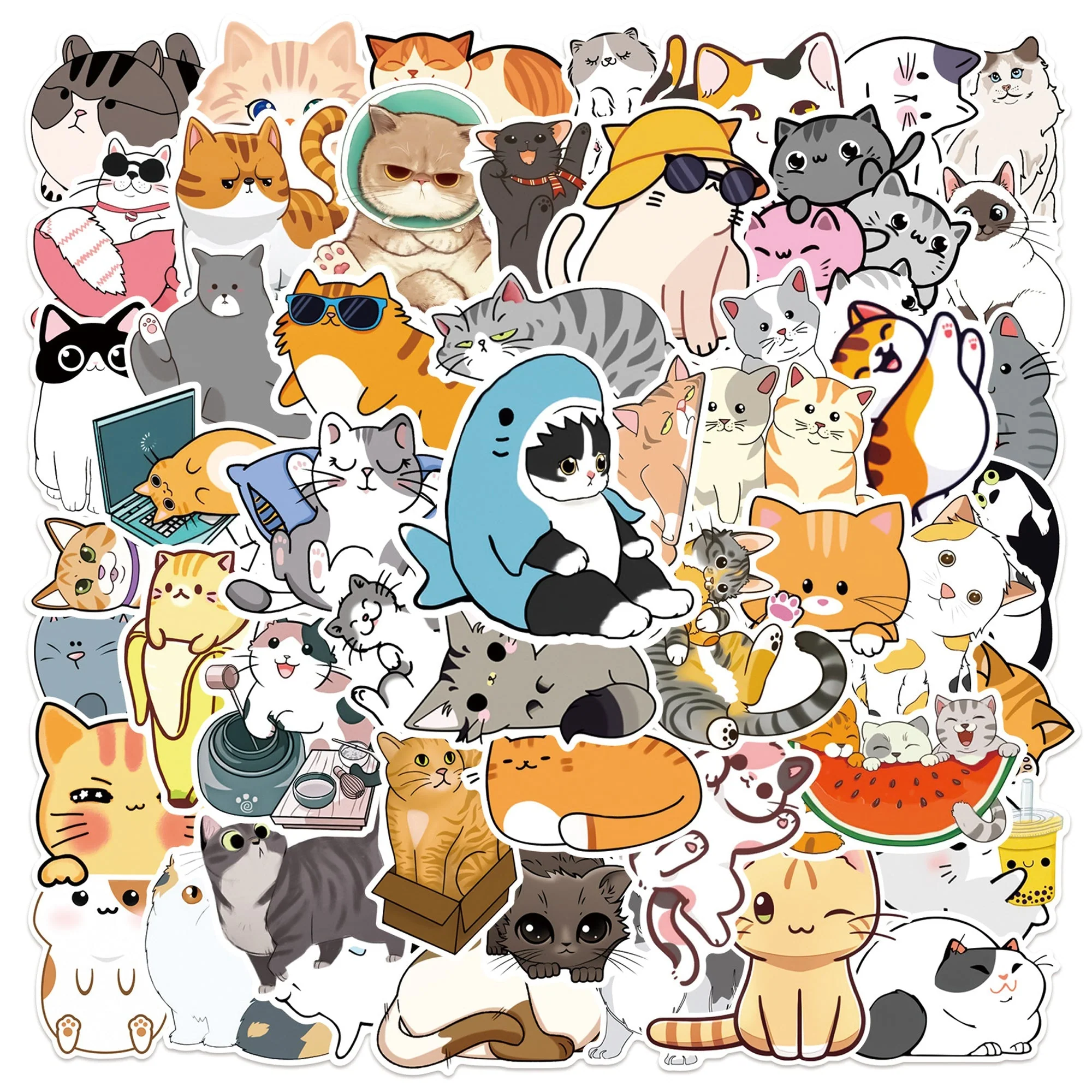 Cat Stickers – 50 Waterproof Vinyl Decals for All Surfaces - Image 10