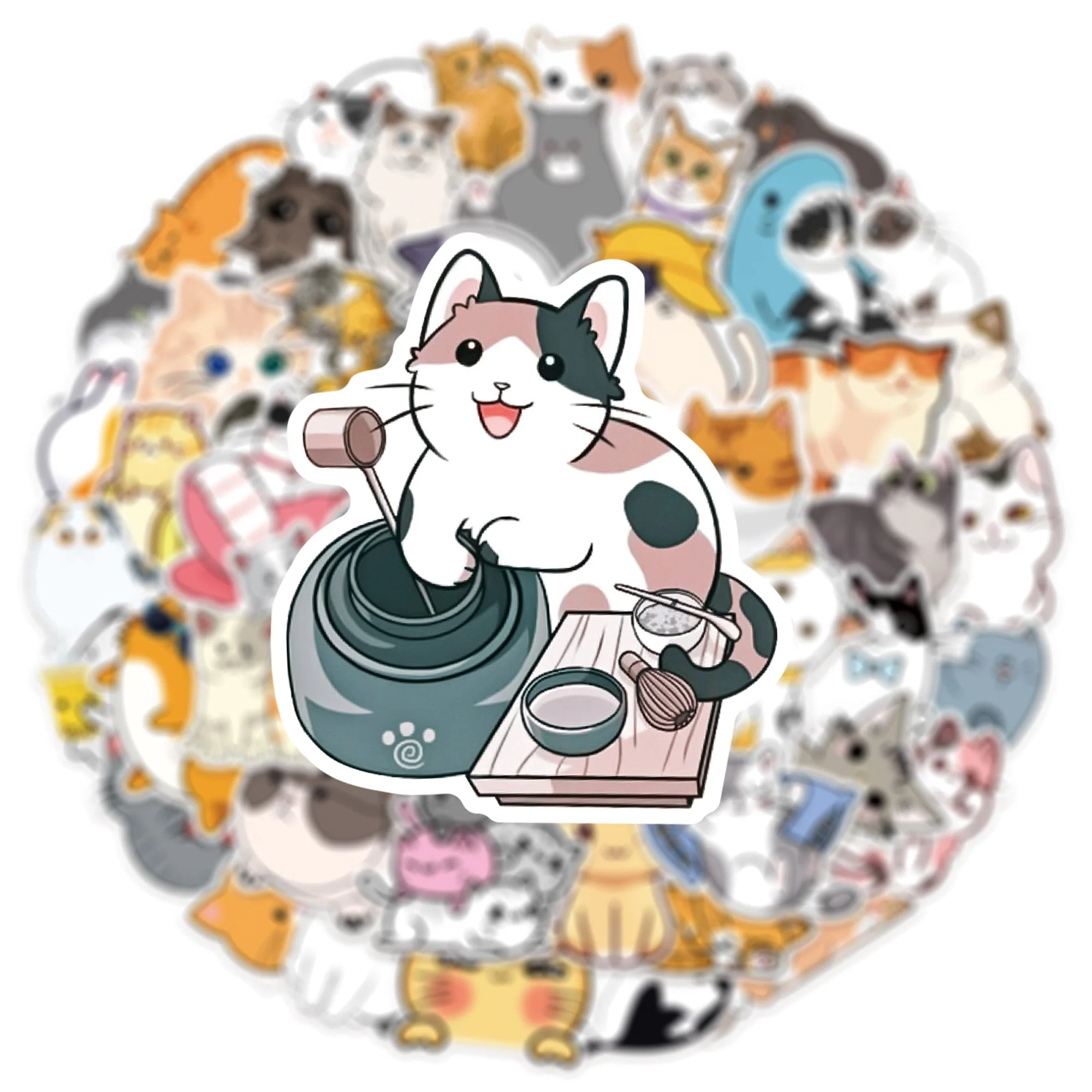 Cat Stickers – 50 Waterproof Vinyl Decals for All Surfaces - Image 2