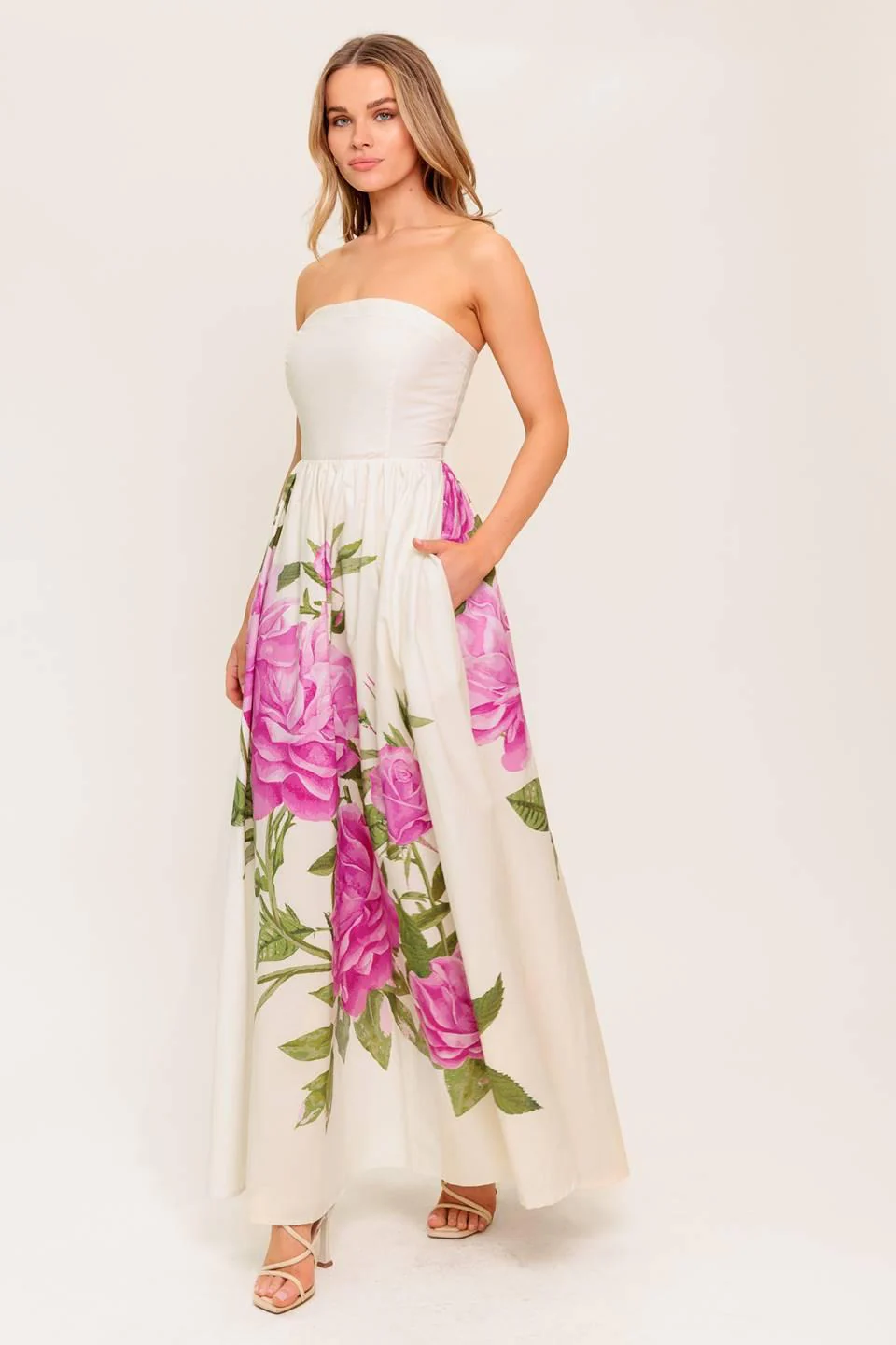 Caught in the Breeze Floral Woven Maxi Dress - Image 7