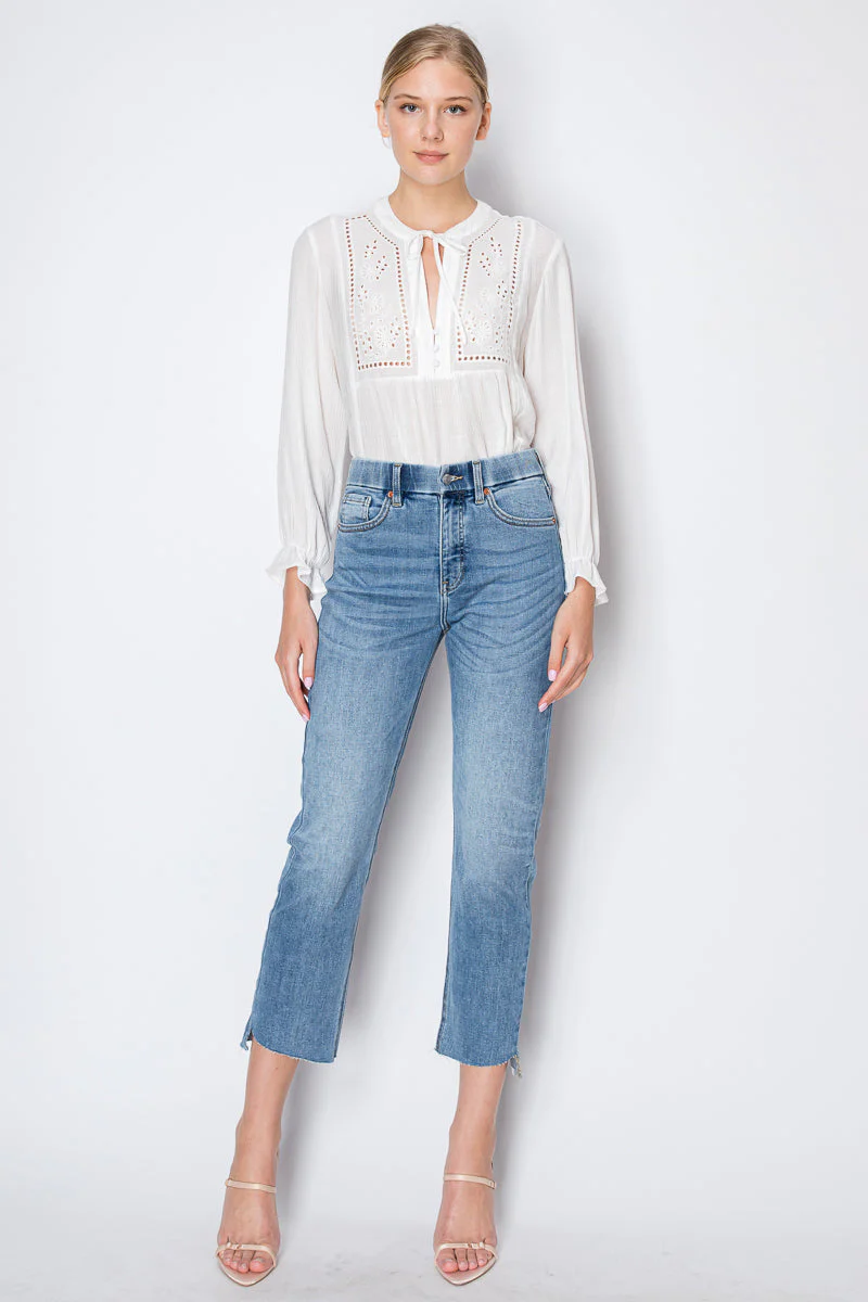 Cecilia Tummy Control High Rise Slim Straight Jeans - Image 11