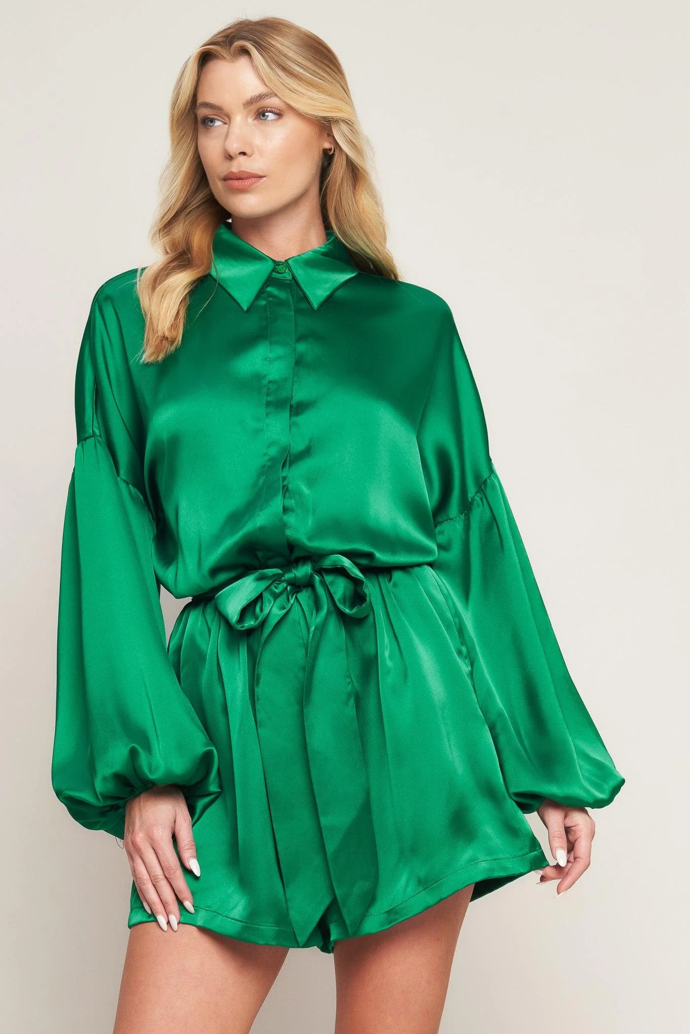 Celebration Time Woven Satin Romper - Image 3