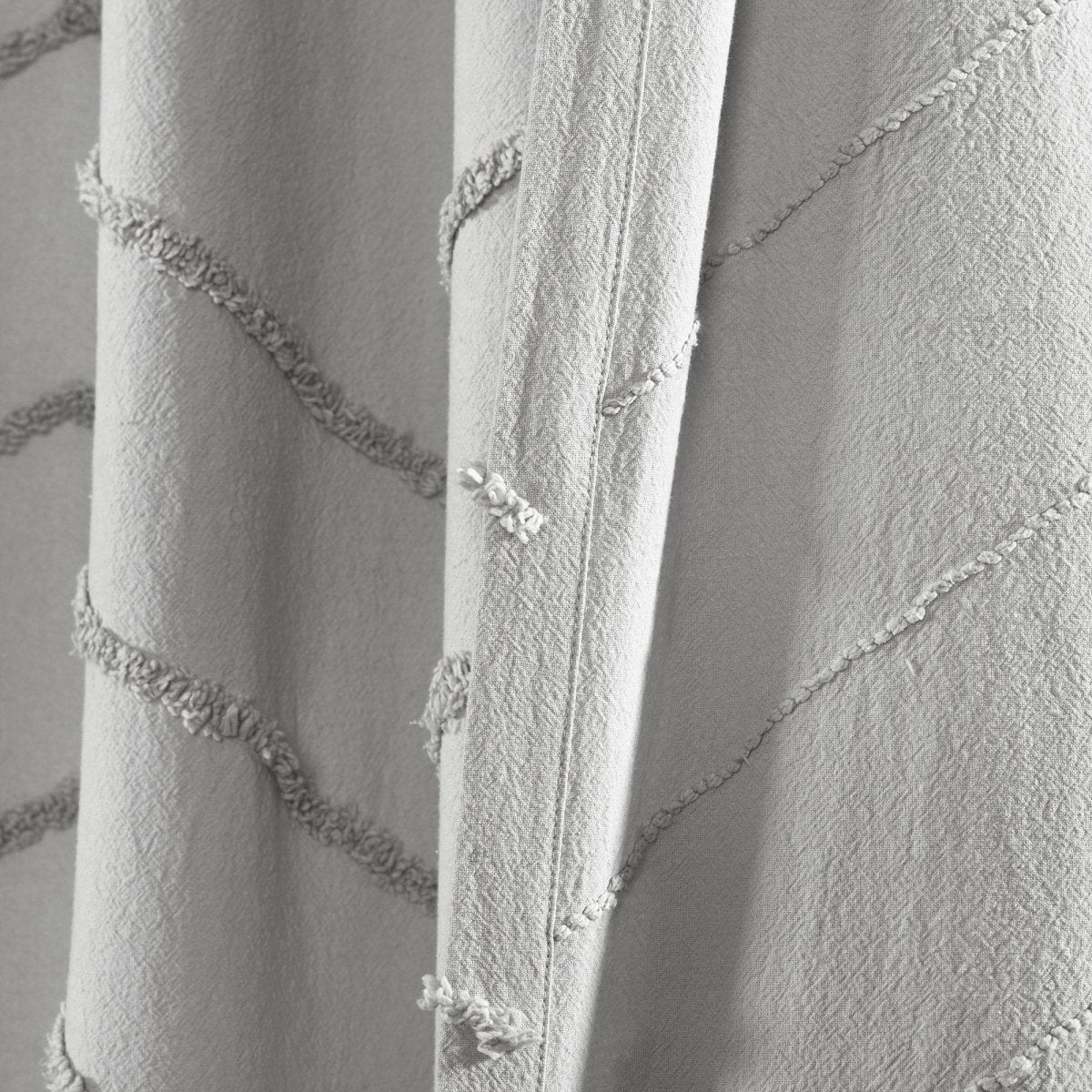 Chenille Chevron Window Curtain Panel Set - Image 20