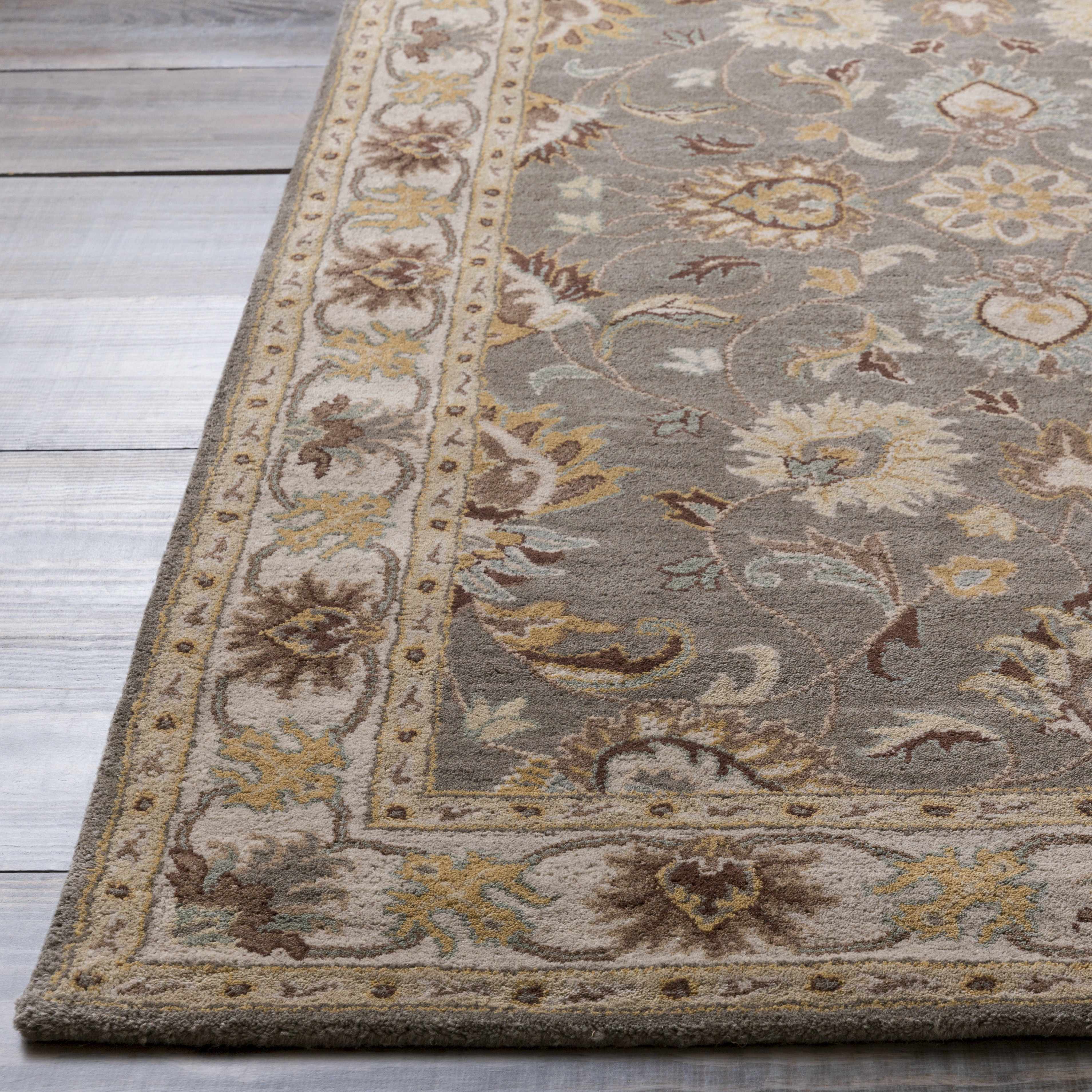 Cherryfield Hand Tufted Taupe Wool Rug - Image 5