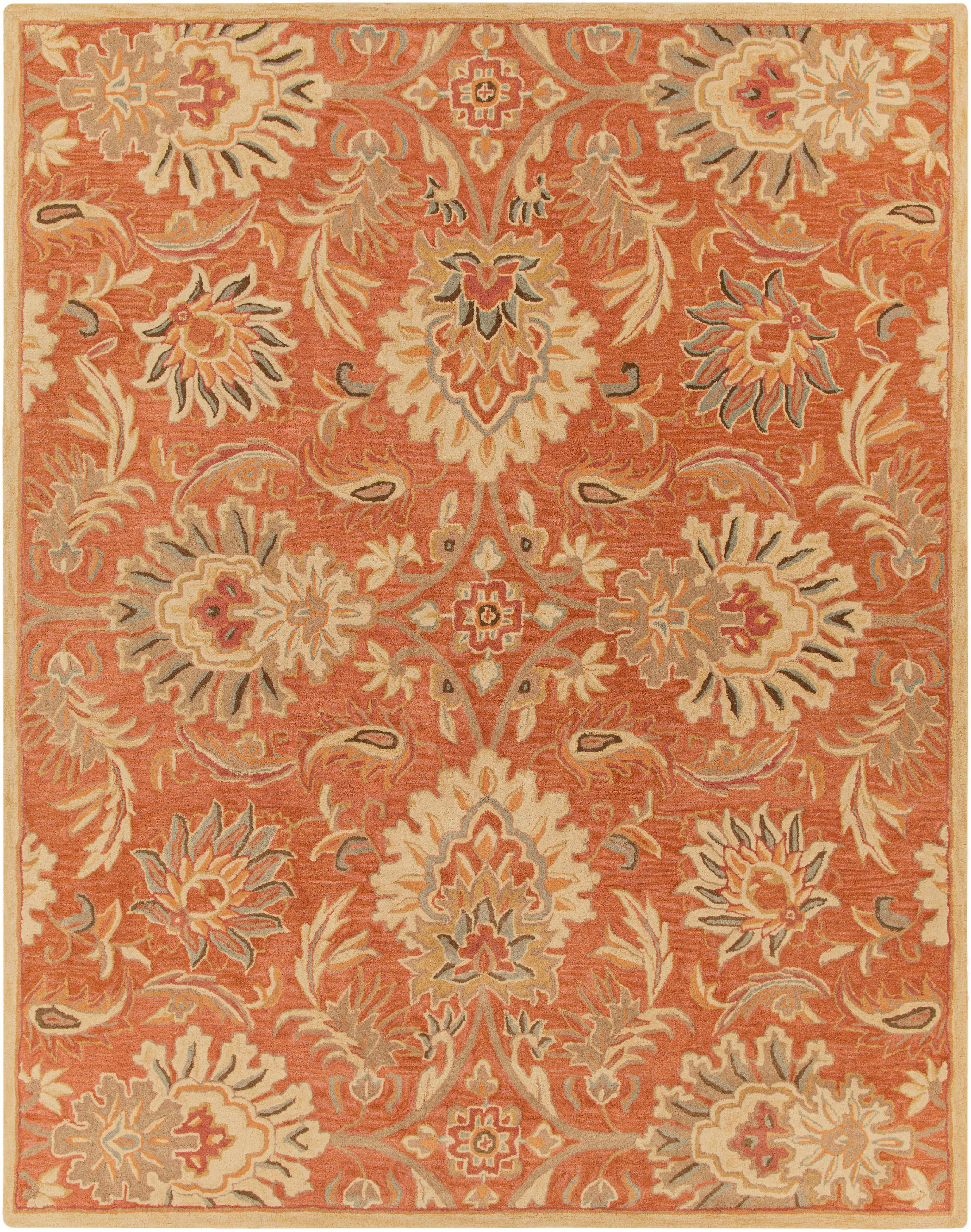 Chesterton Hand Tufted Orange 1112 Area Rug - Image 18