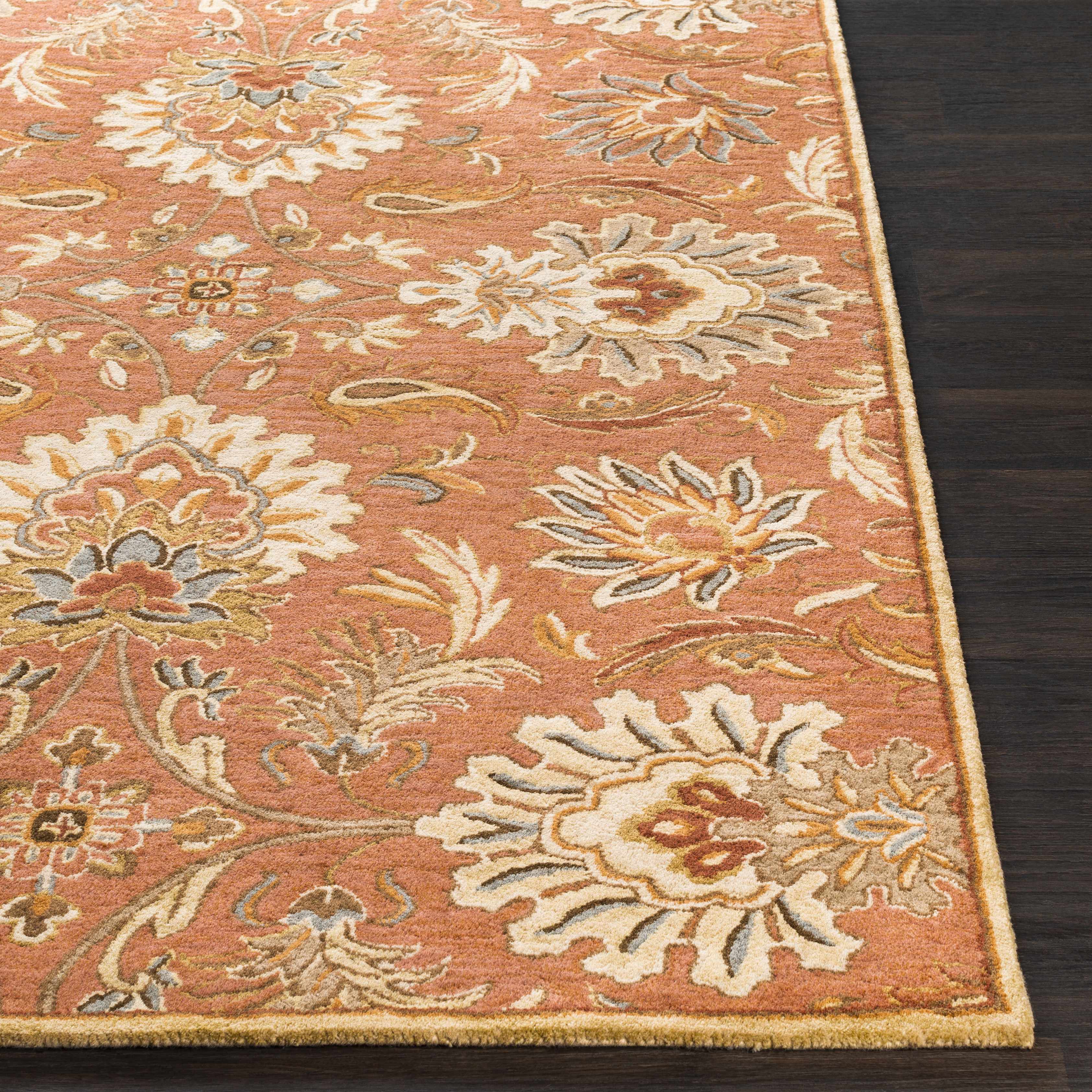 Chesterton Hand Tufted Orange 1112 Area Rug - Image 7