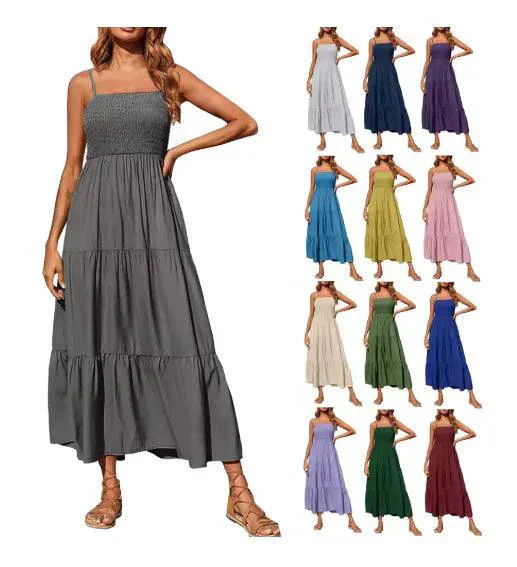Chic Chiffon Layered Swing Dress - Image 27