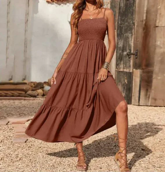 Chic Chiffon Layered Swing Dress - Image 30